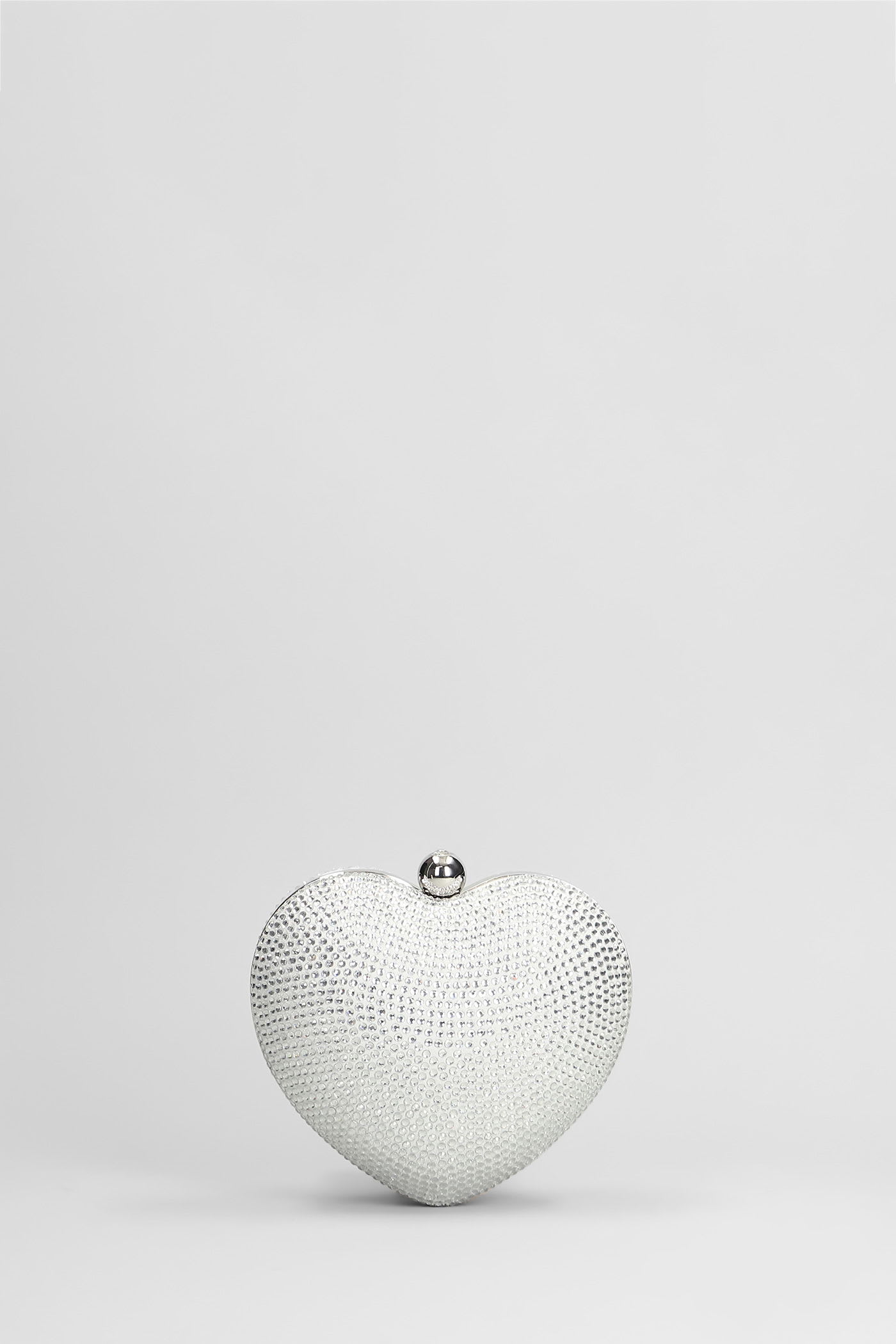 Mach & Mach Clutch In White Leather In White