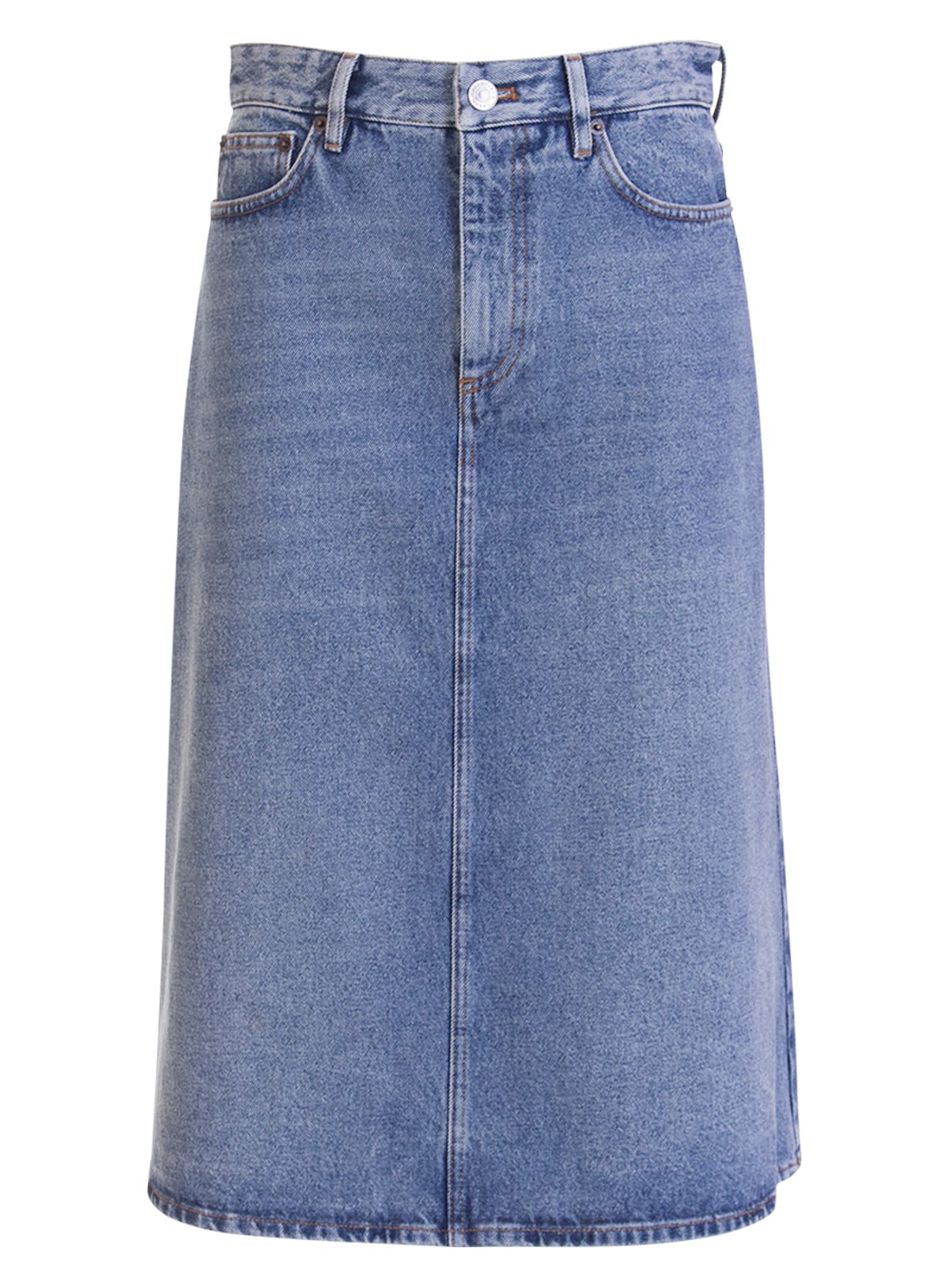 Balenciaga 5 Pocket Denim Skirt