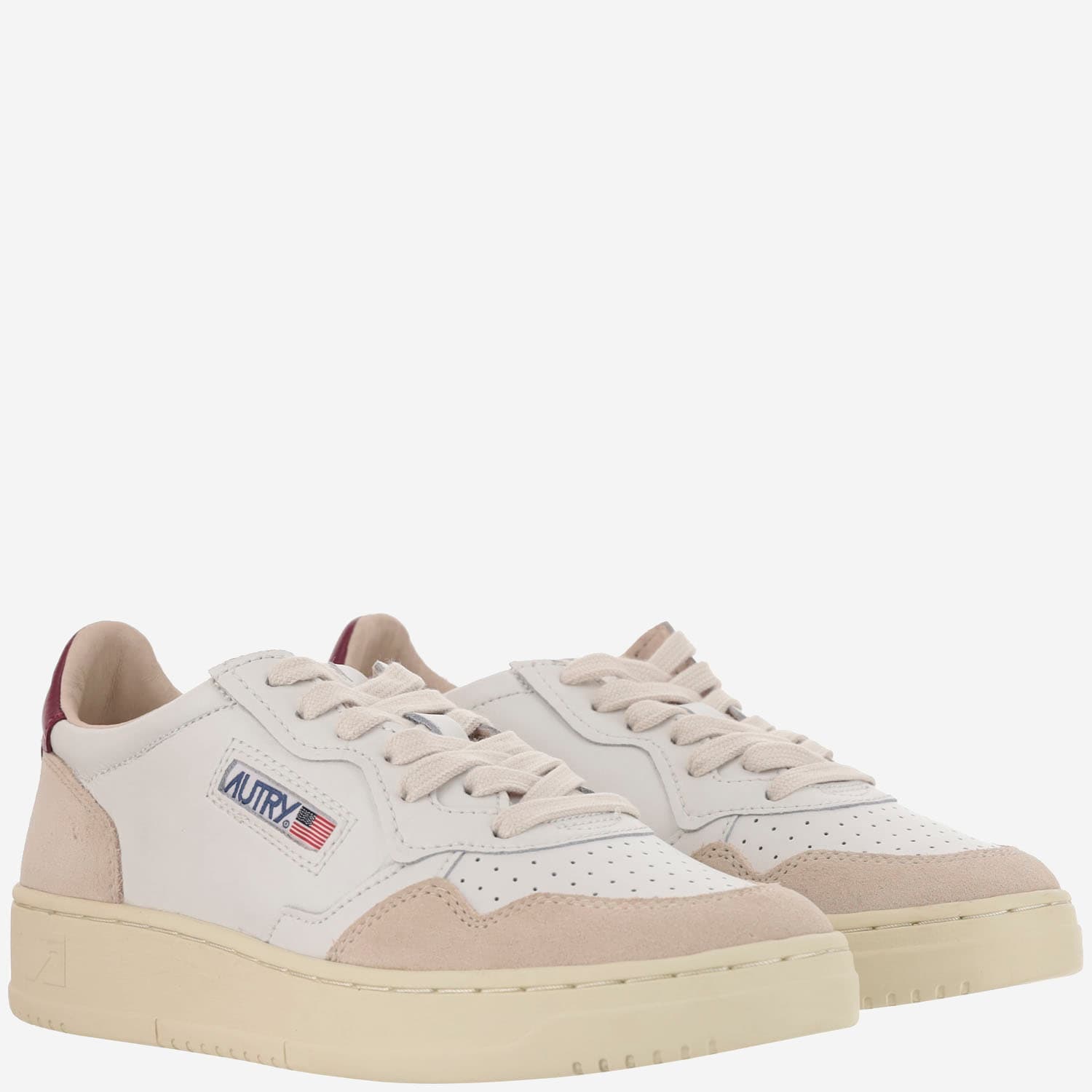 Shop Autry Medalist Low Sneakers In Vinaccio