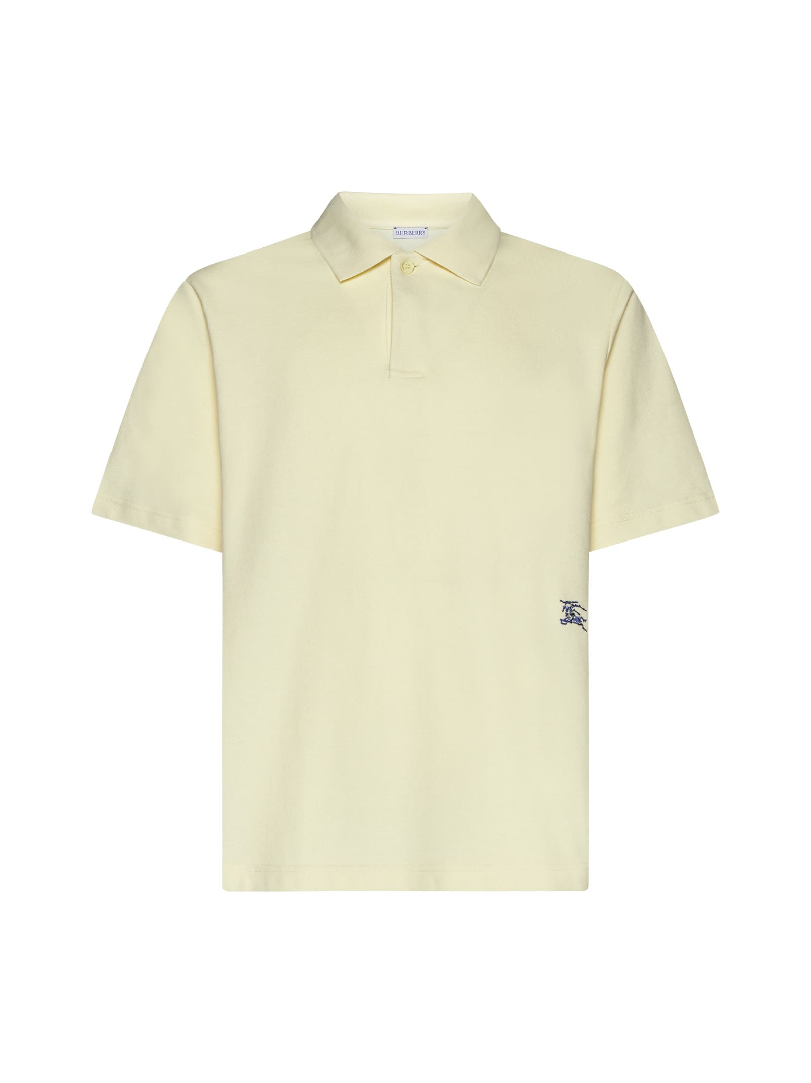 Burberry Polo Shirt In Yellow