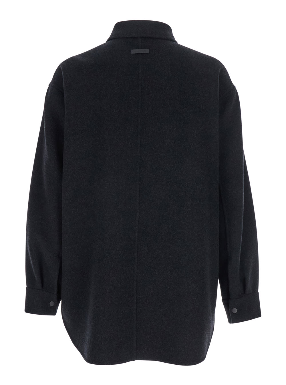 Fear Of God Button-fastening Wool Shirt In Gray