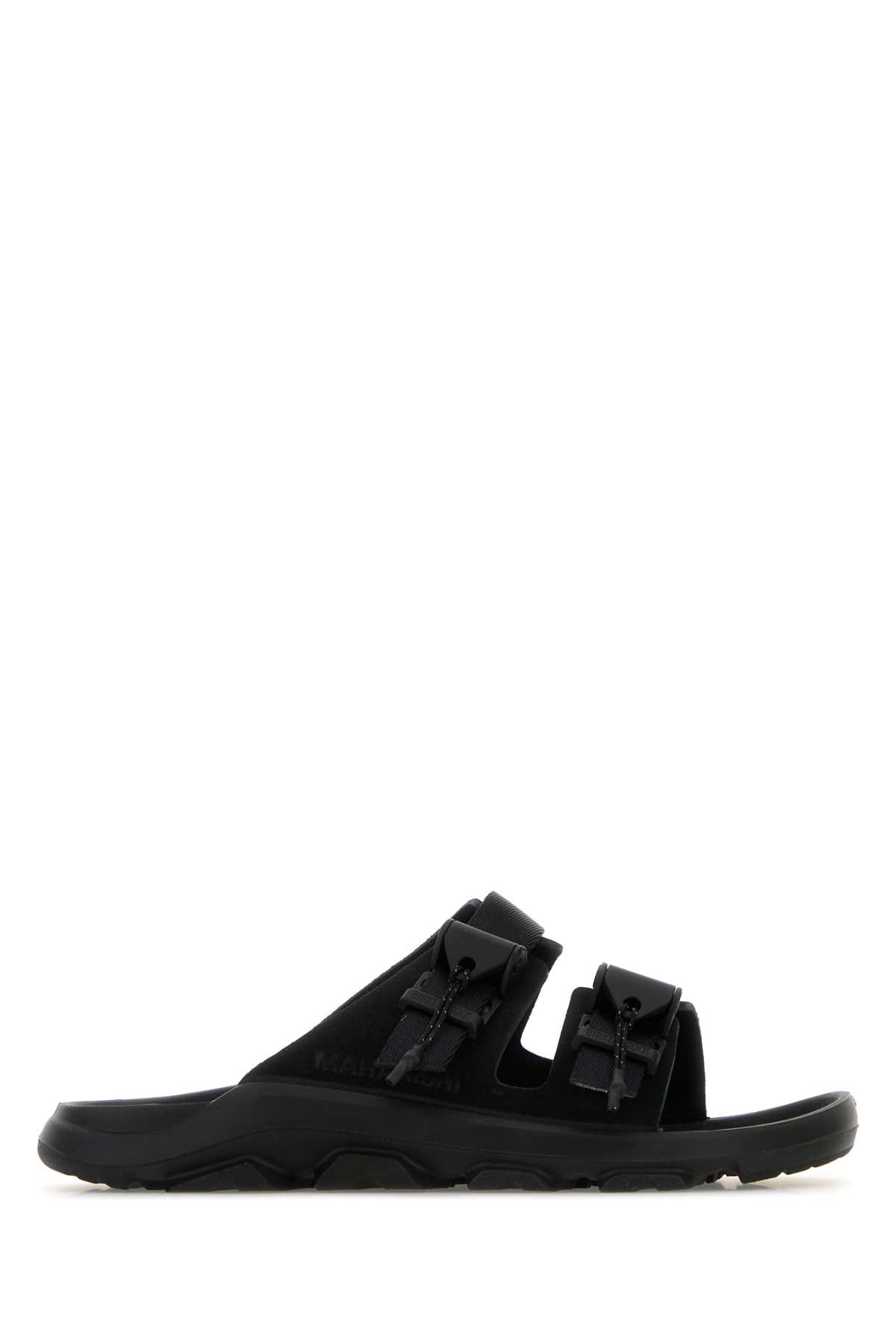 Black Suede Mogami Terra Tech Birkenstock X Maharishi Slippers