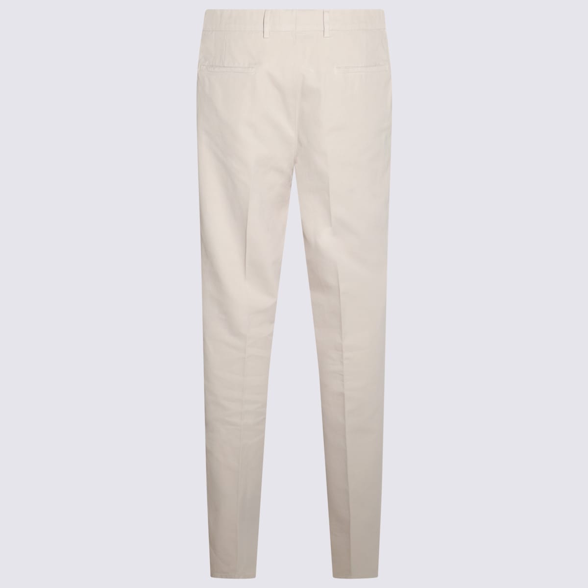 Shop Brunello Cucinelli White Cotton Jeans In Beige