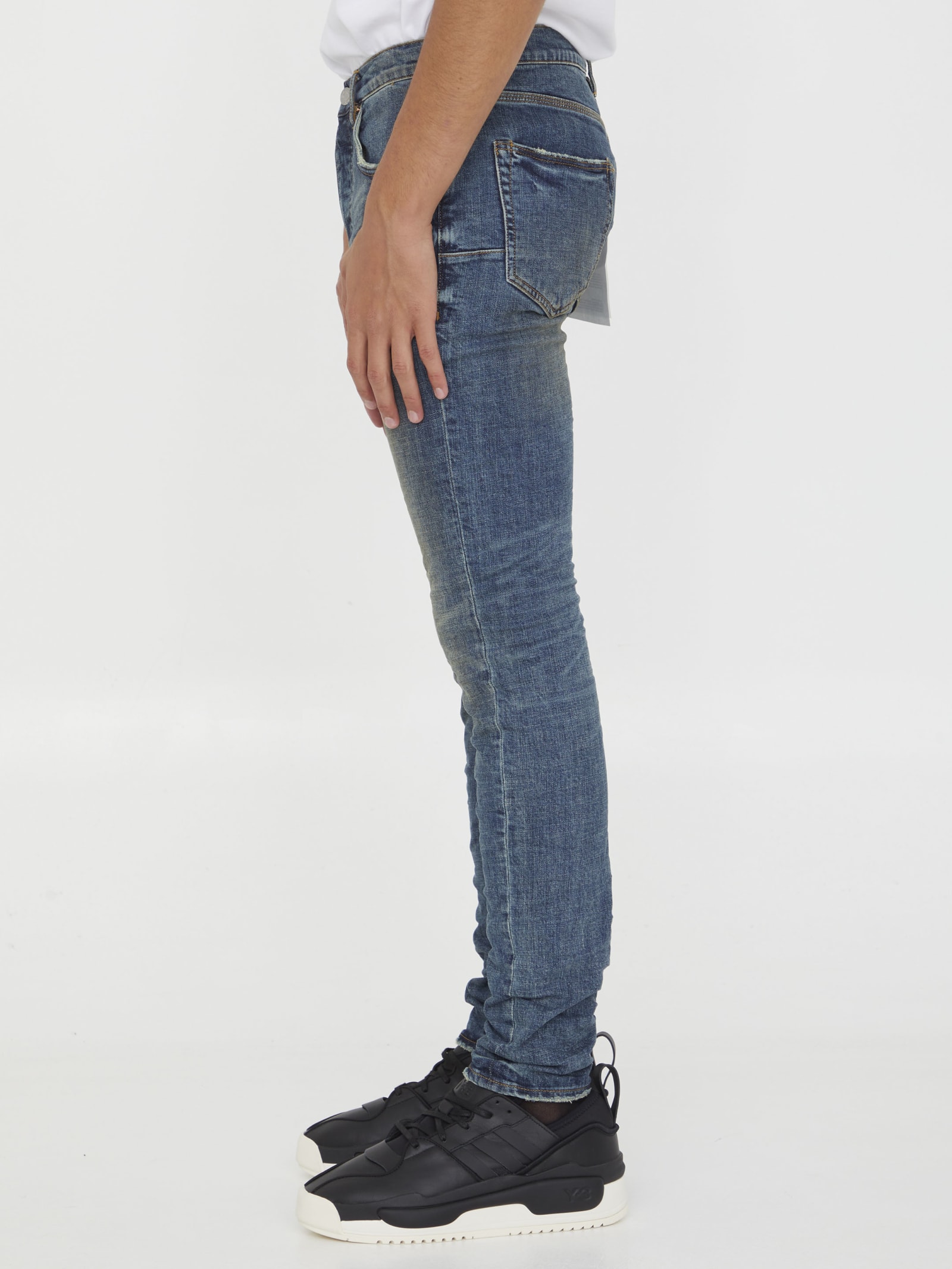 Shop Purple Brand Slim Jeans In Blue Denim