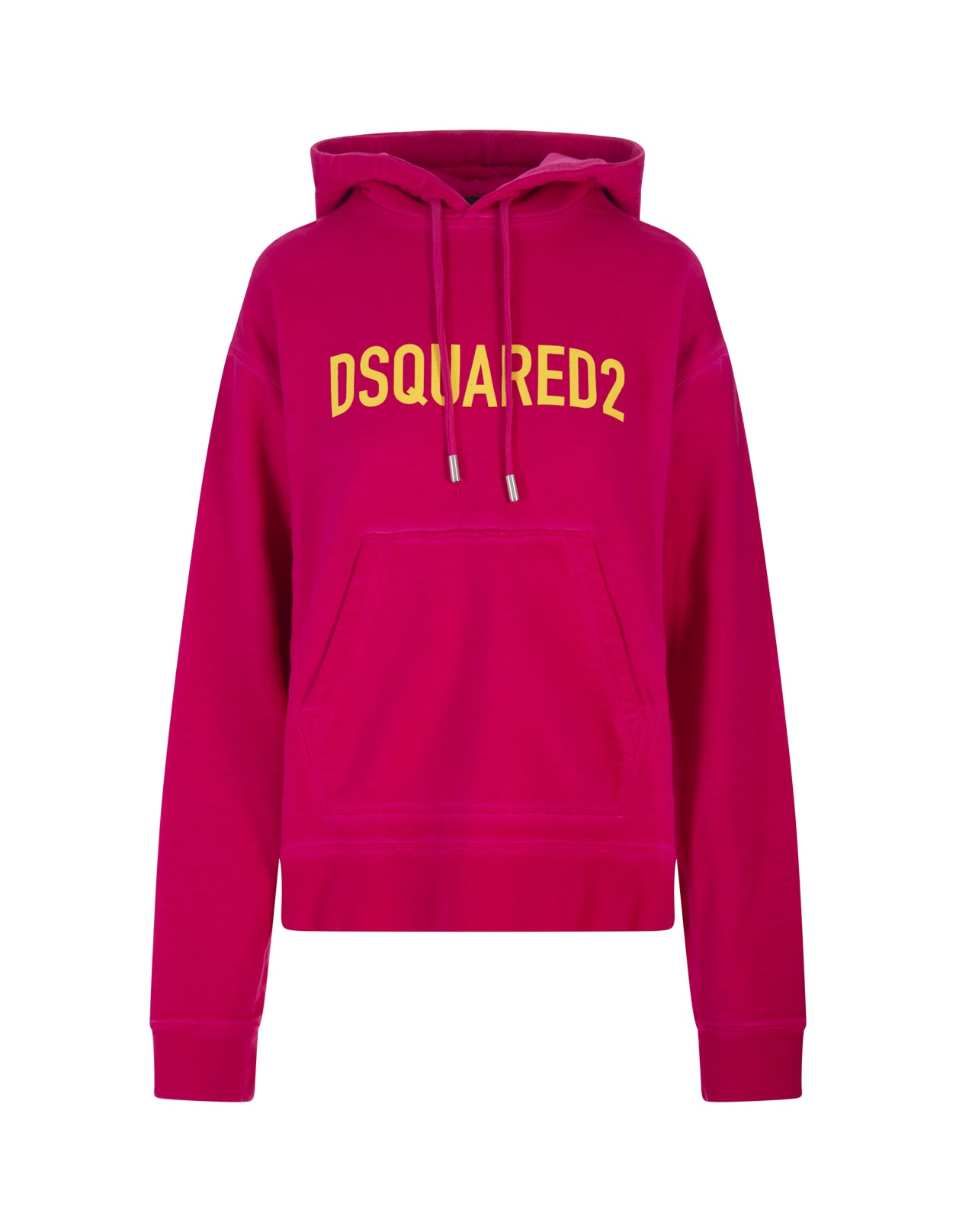 Dsquared2 Woman Fuchsia Hoodie With Logo