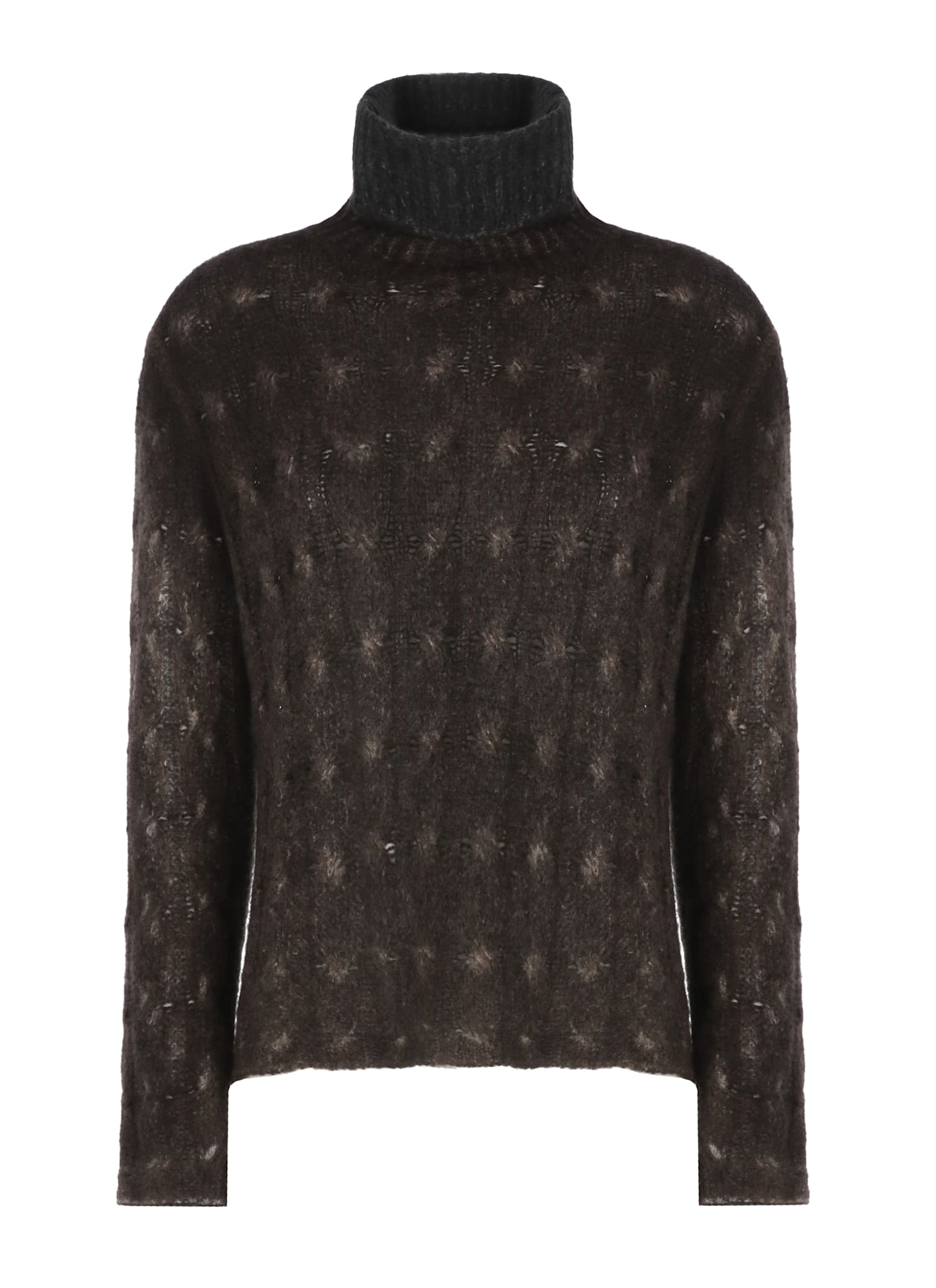 Avant Toi Cashmere And Silk Sweater In Brown