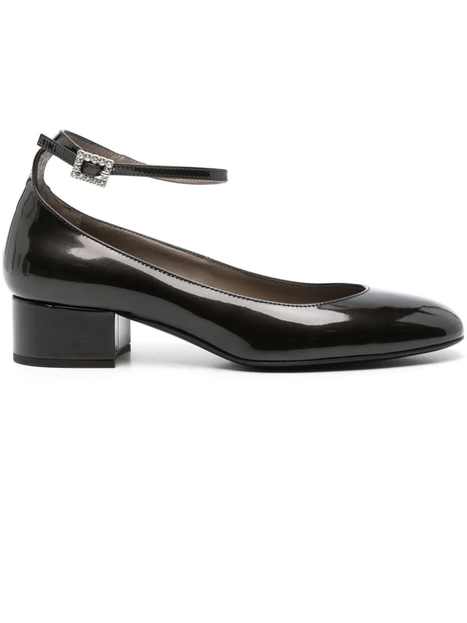 Shop Roberto Festa Black Calf Leather Margo Pumps