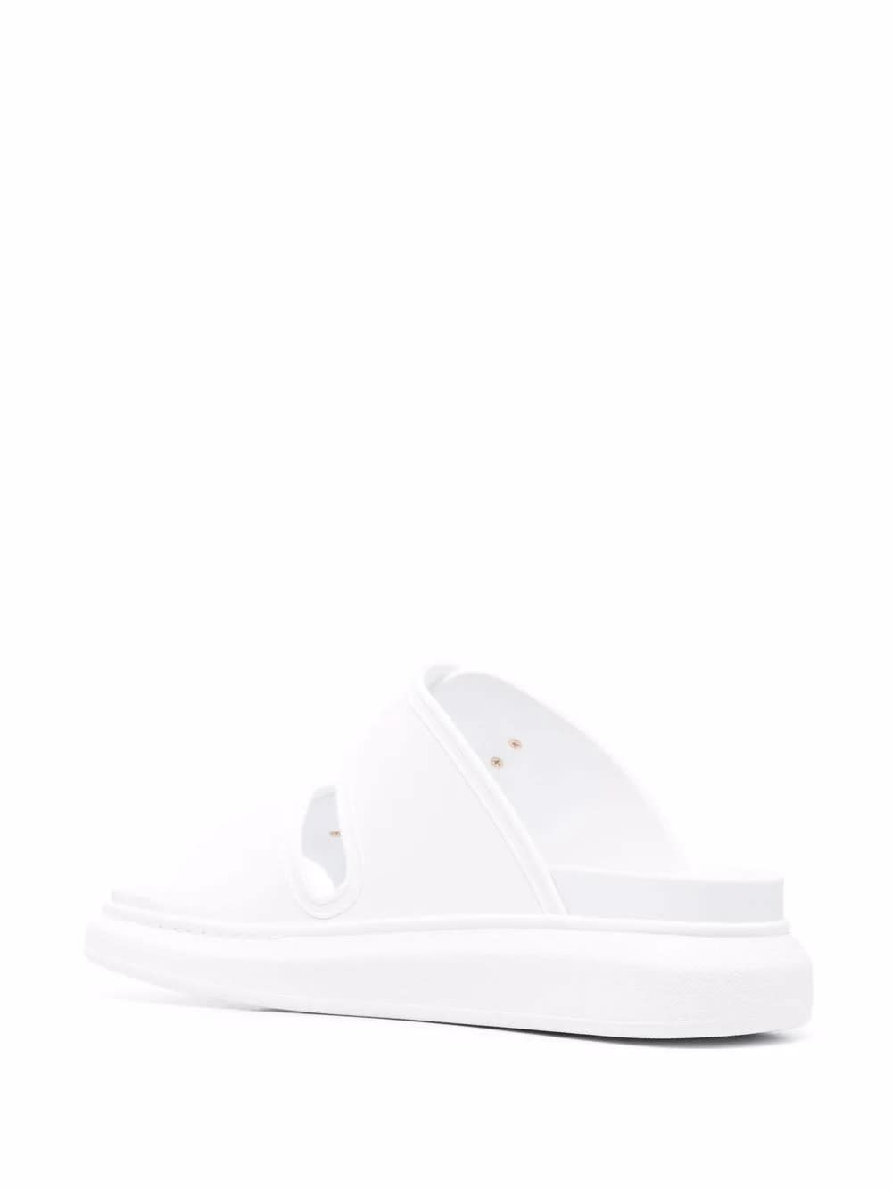 Shop Alexander Mcqueen Hybrid Sandals In Ivory In White