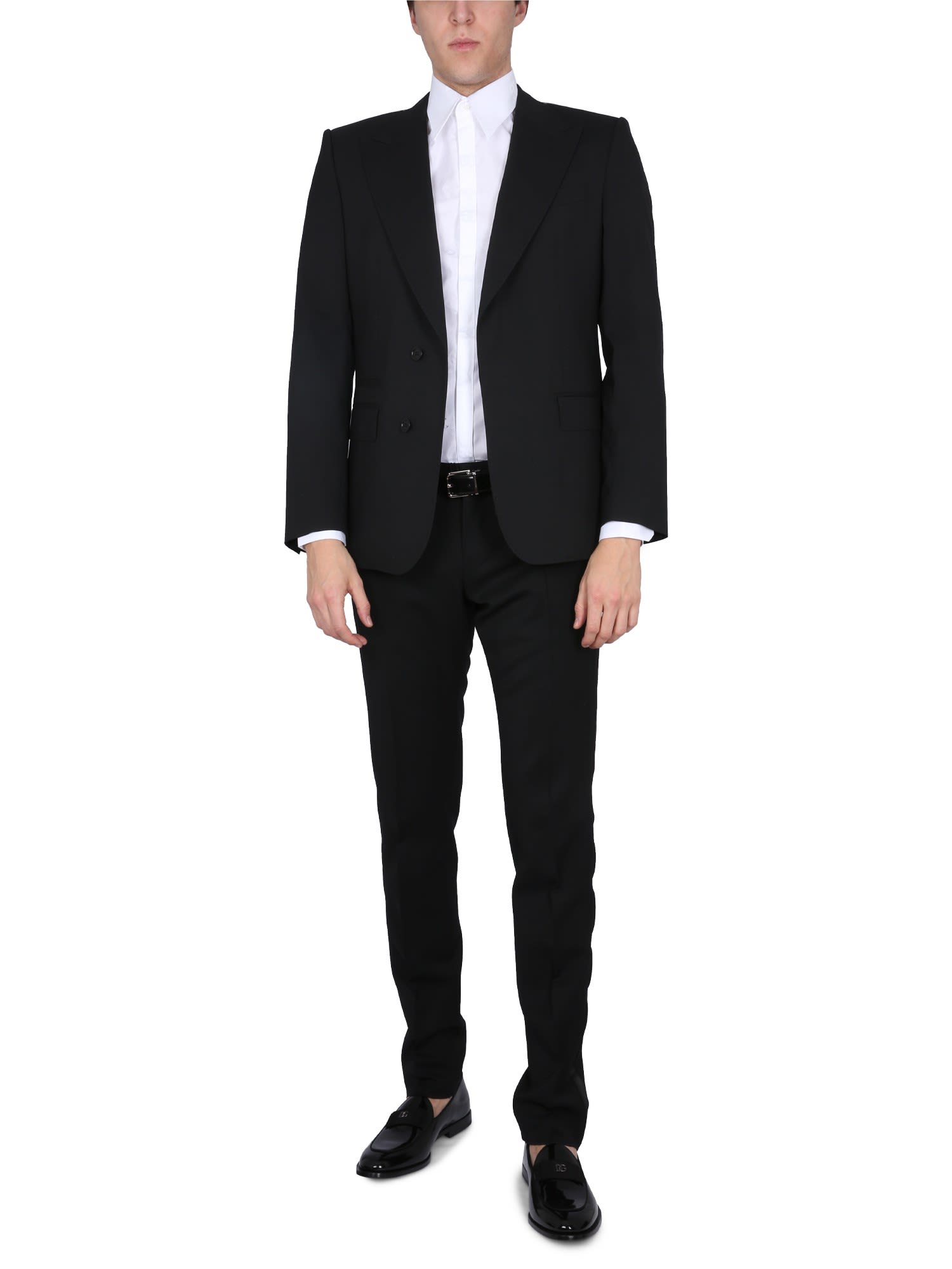Dolce & Gabbana Portofino Single-breasted Two-button Jacket In Black