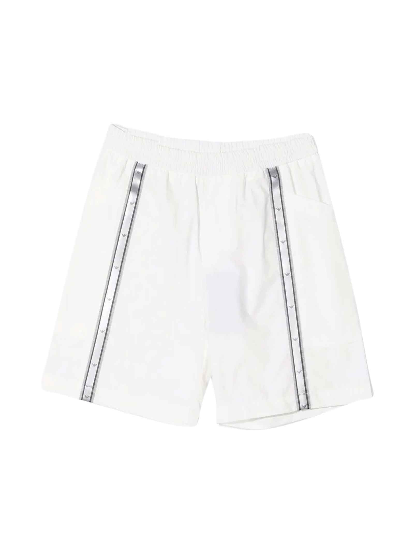 Emporio Armani White Bermuda Shorts
