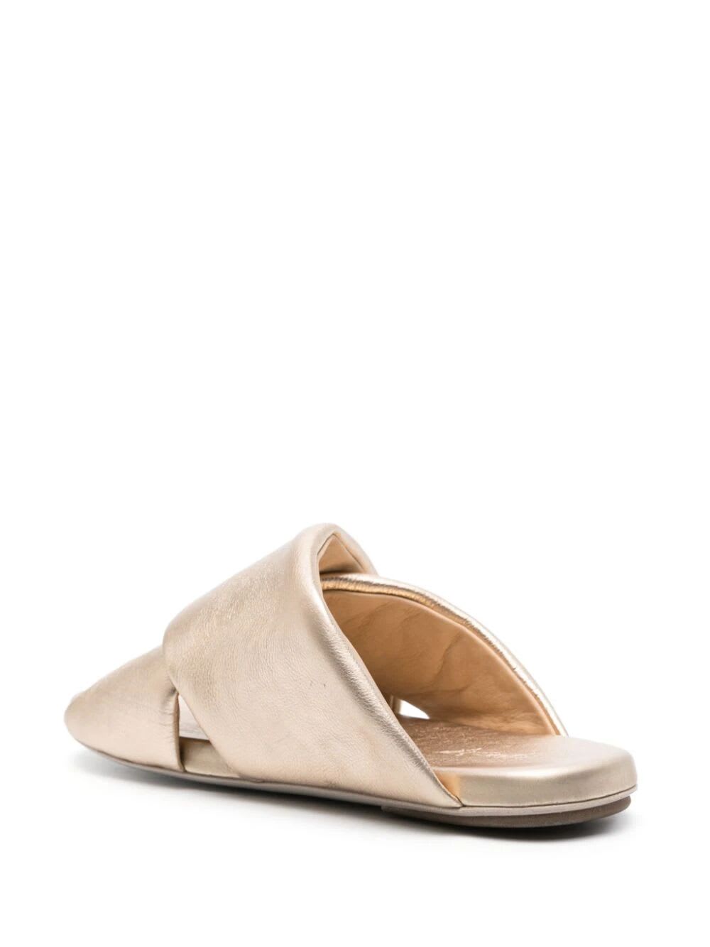Shop Marsèll Spanciata Sandals In L Platinum Laminate