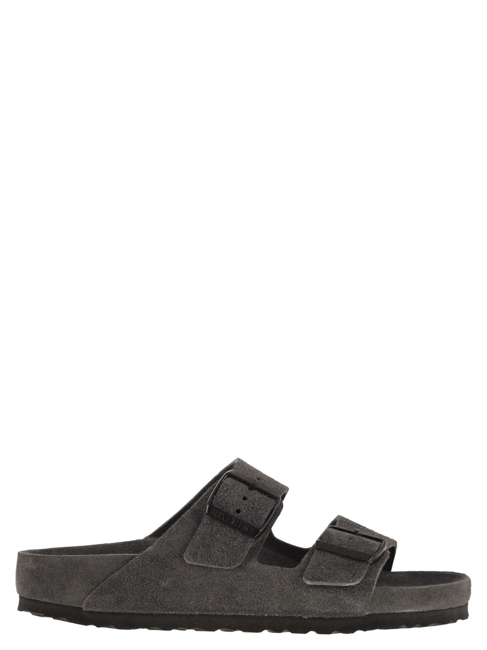 Birkenstock Arizona Exquisite - Slipper With Double Buckle In Gray