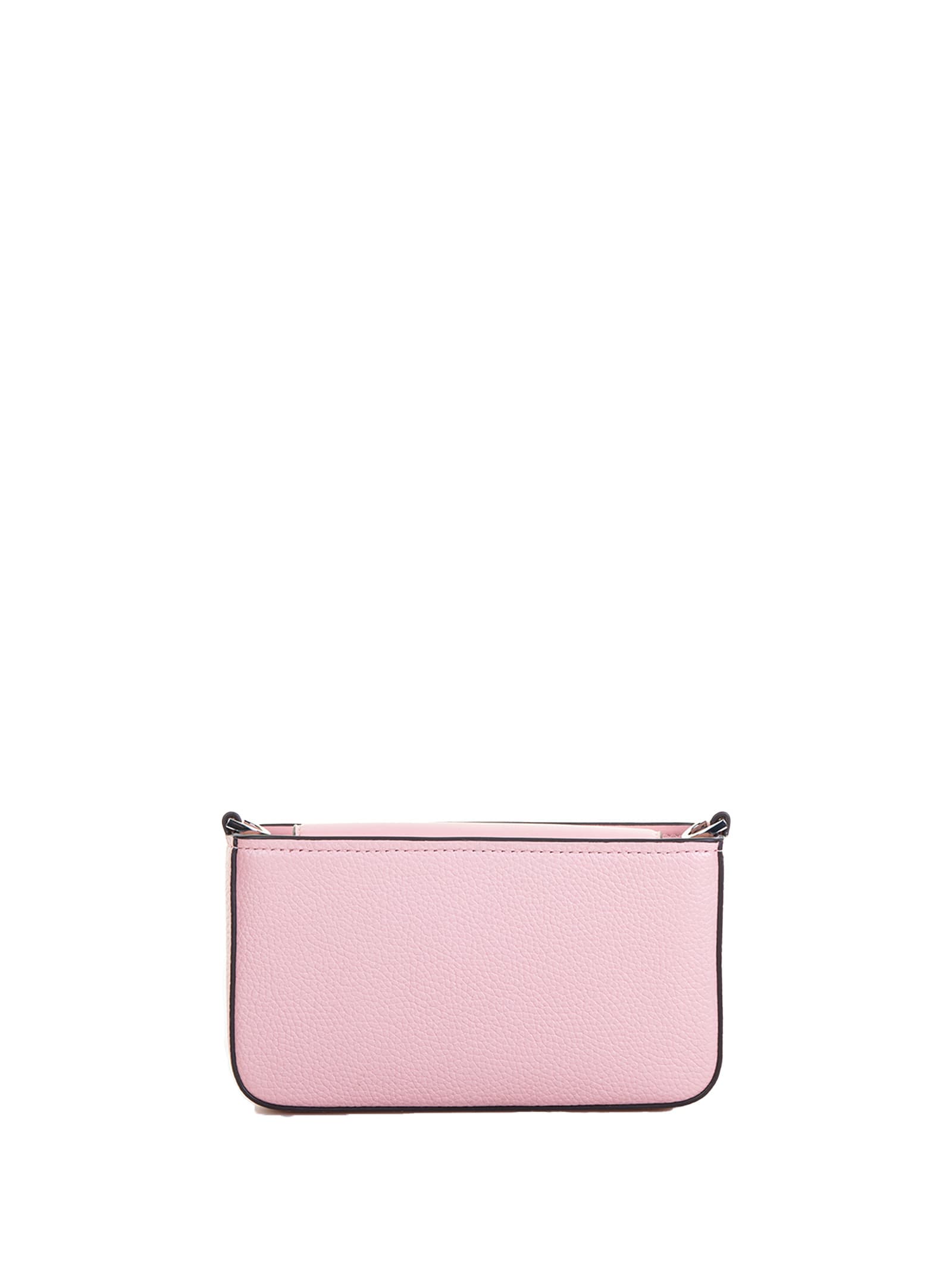 Michael Kors Bryant Small Pochette In Pebbled Leather In Smokey Rose
