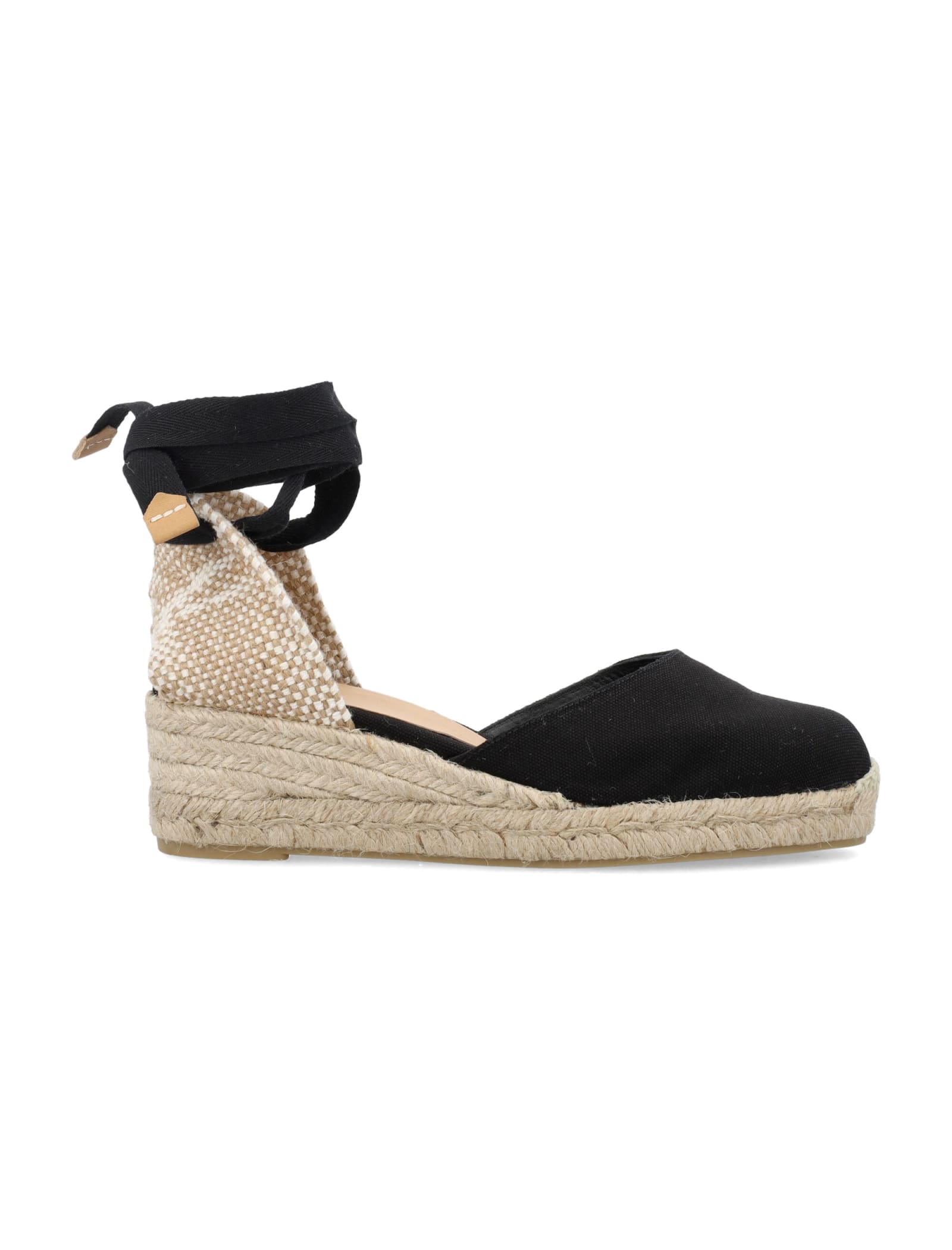 Shop Castaã±er Carina 3 Canvas Espadrilles In Black