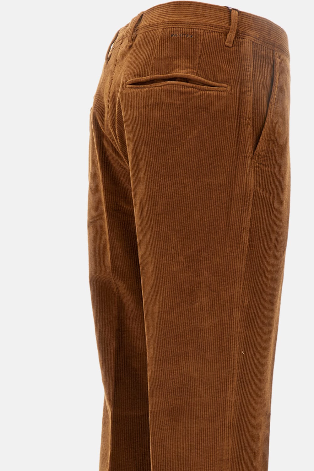 Incotex Tailored Corduroy Trousers With Button Closure In Brown