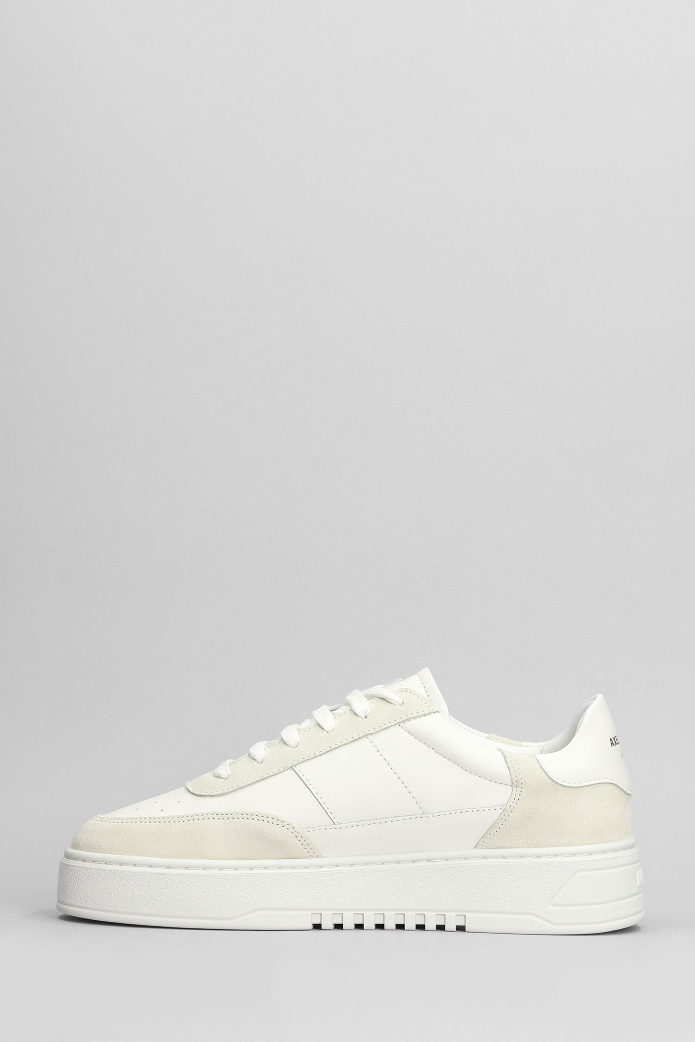 Axel Arigato Orbit Vintage Sneakers In Beige Suede And Leather In White