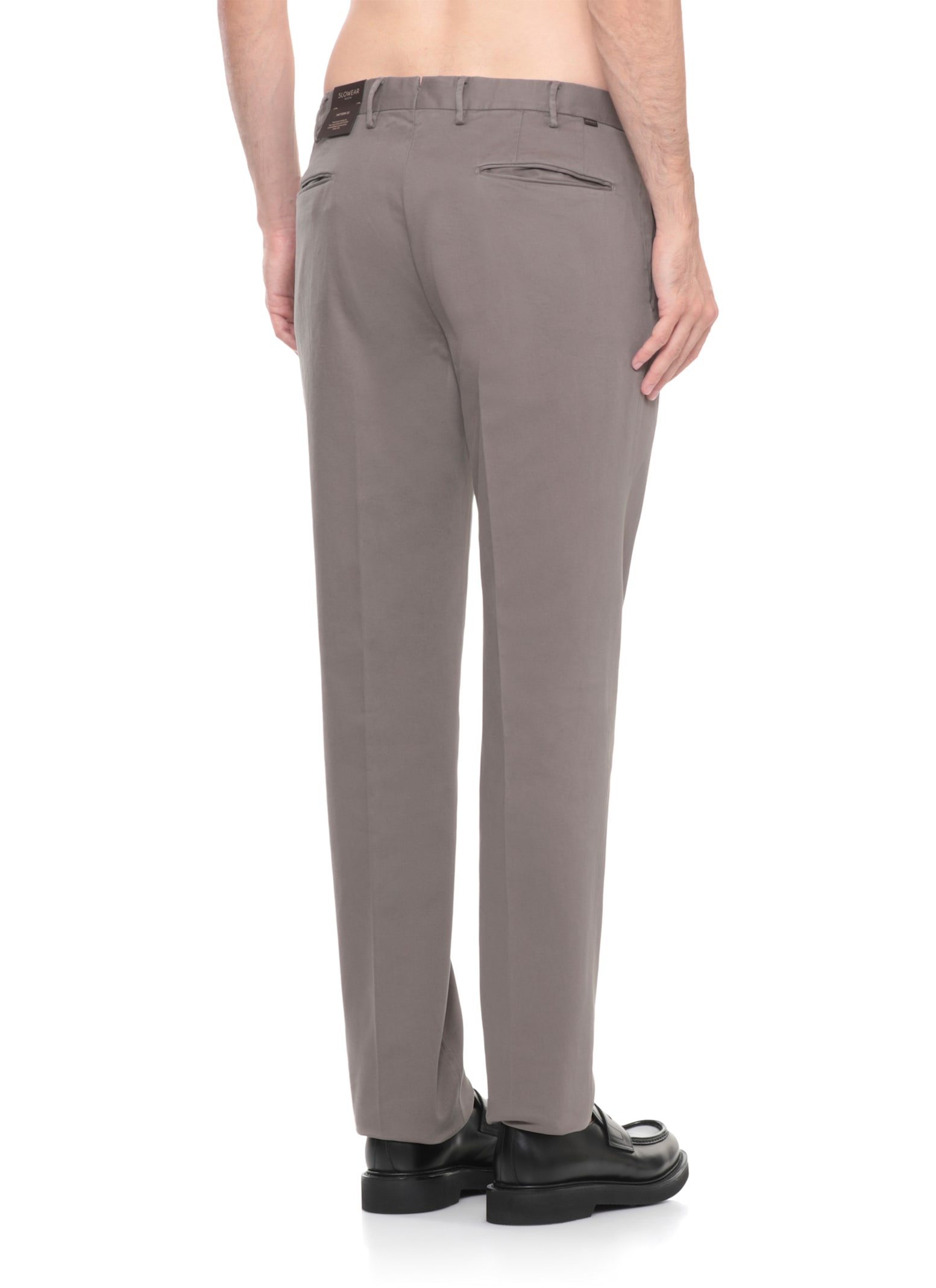 Incotex Stretch-cotton Trousers In Gray