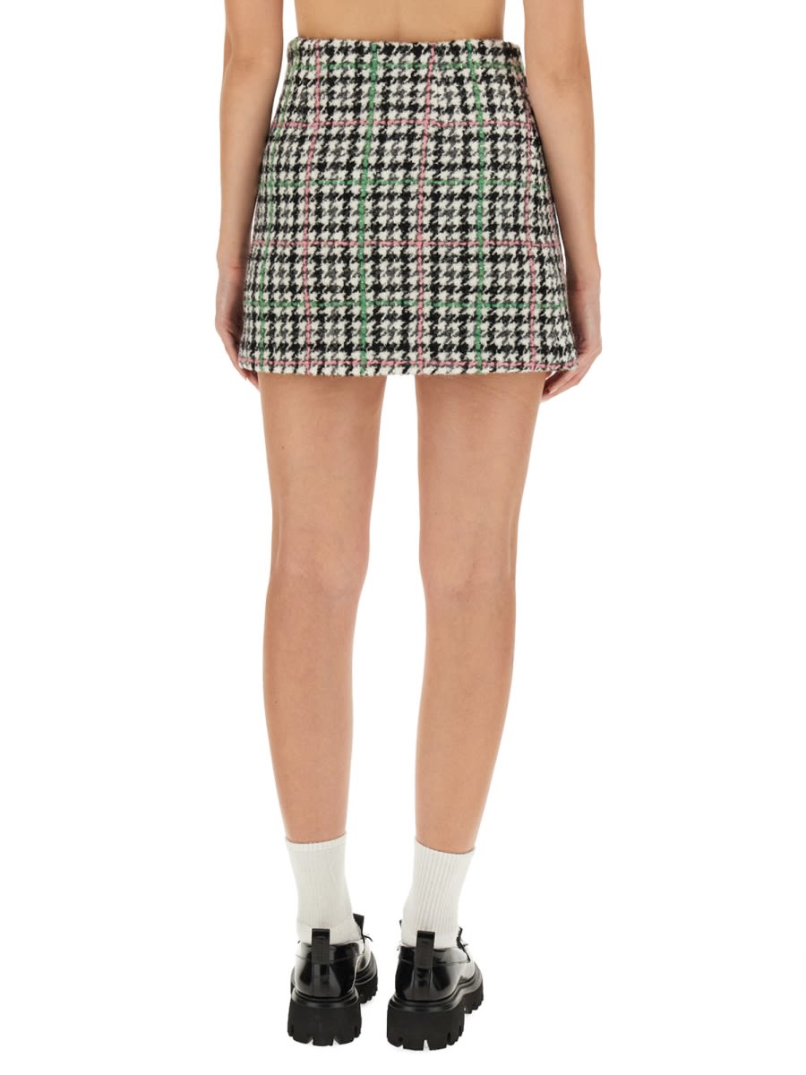 Shop Msgm Mini Skirt In Multicolour