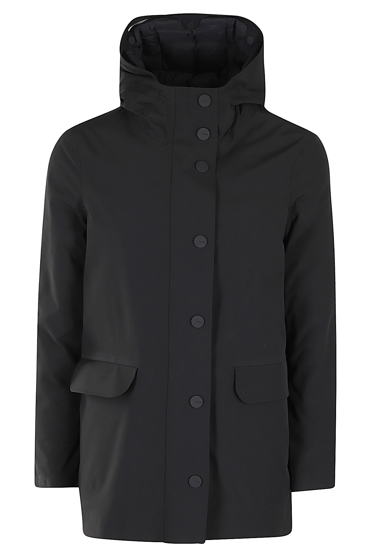 Shop Rrd - Roberto Ricci Design Color Detachable Parka Worm Jkt In Nero