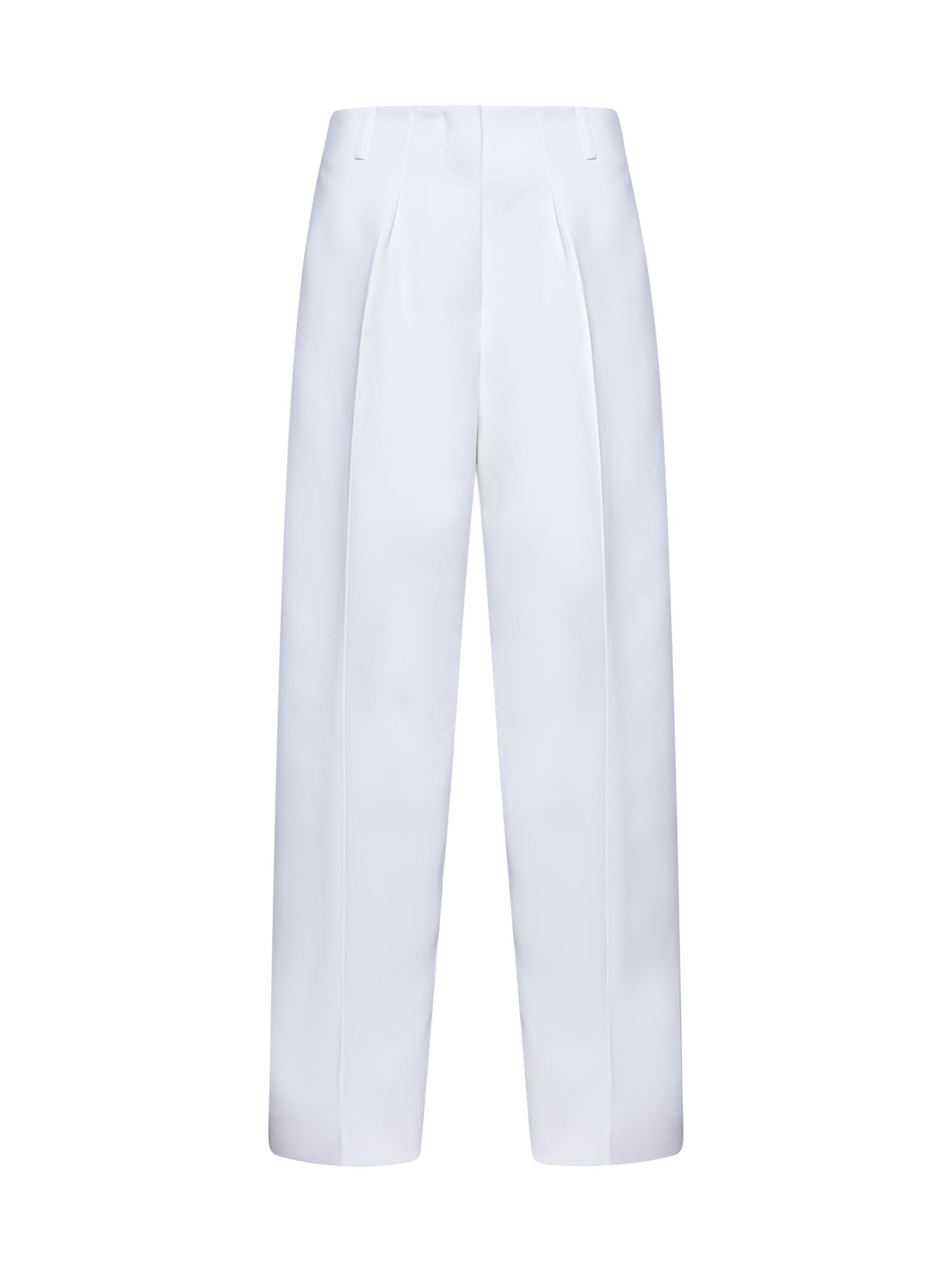 Shop Jacquemus Pants In White