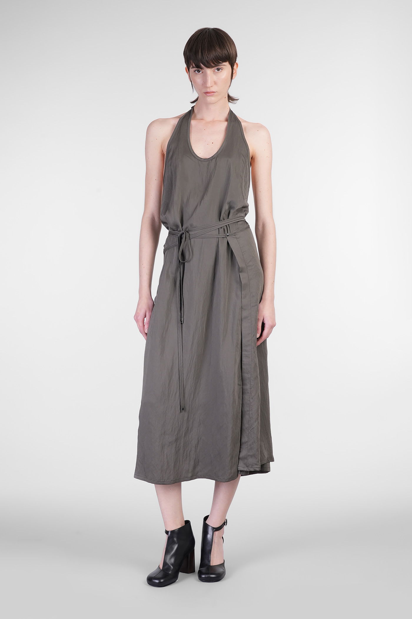 Dress Woman In Brown Viscose