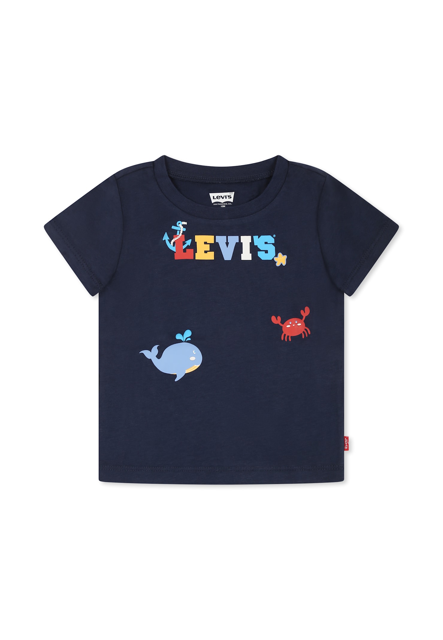 Shop Levi's Blue T-shirt For Baby Boy With Logo