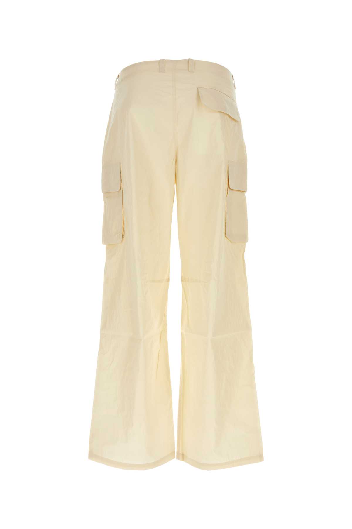 Our Legacy Cotton Blend Cargo Pant With Flared Leg In Brown