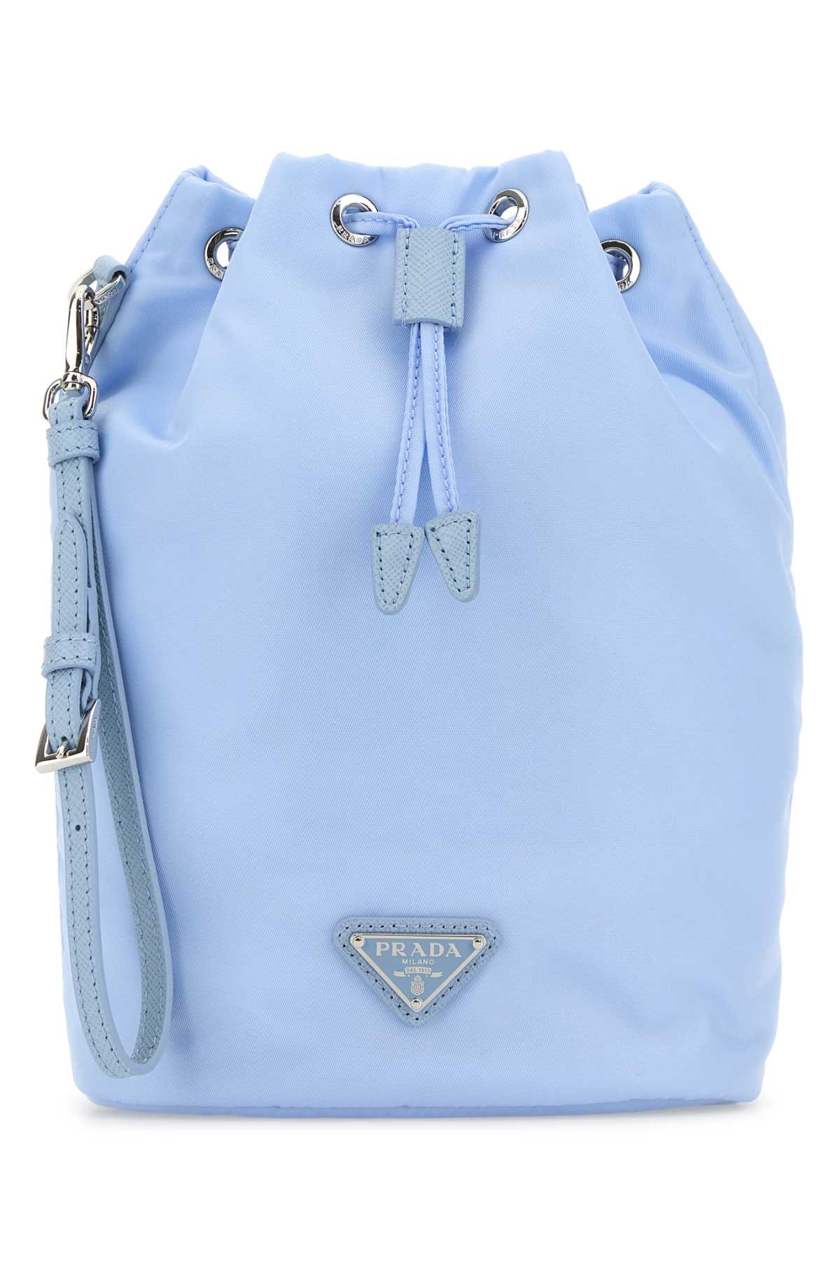 Light Blue Nylon Clutch