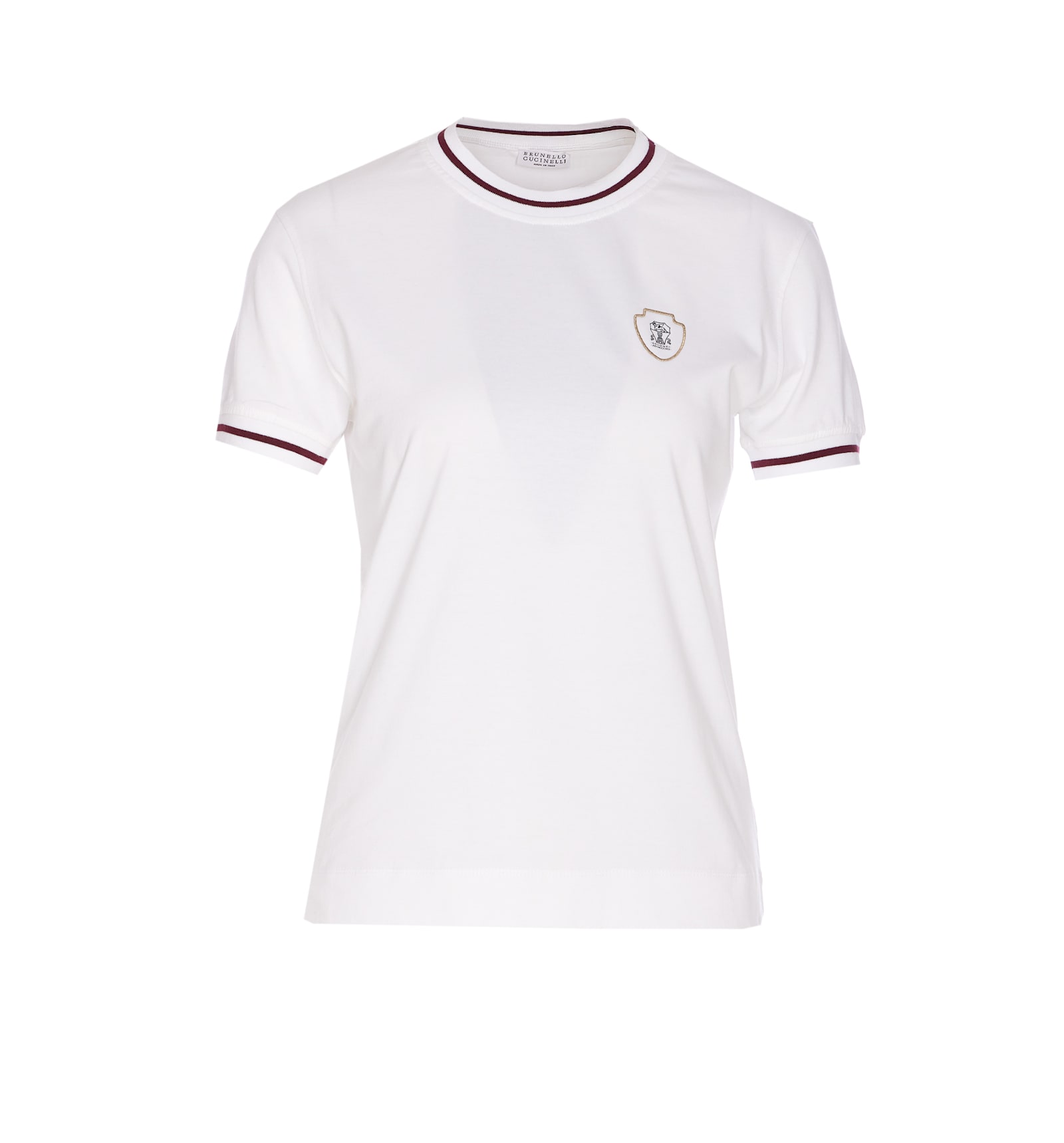 Brunello Cucinelli Logo T-shirt In White
