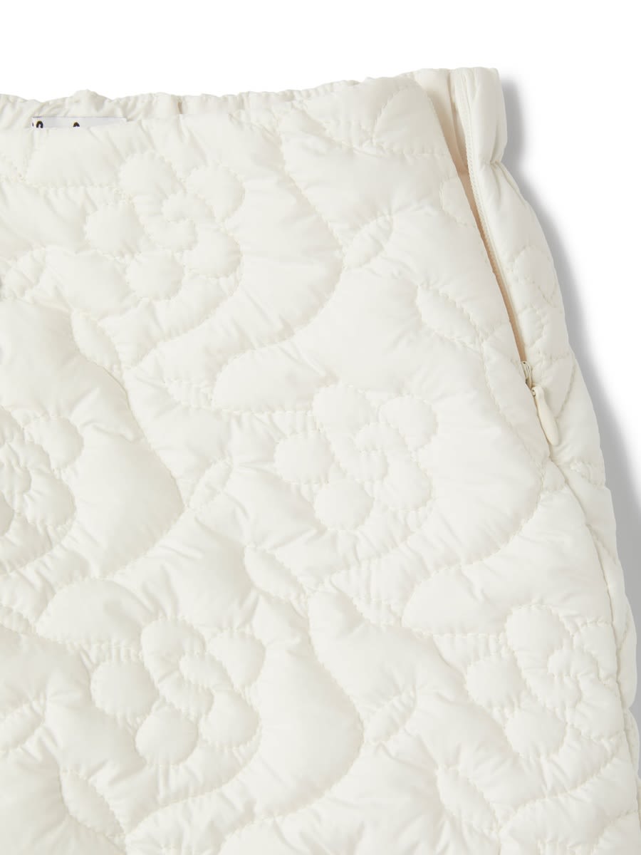 Il Gufo Quilted Skirt In White