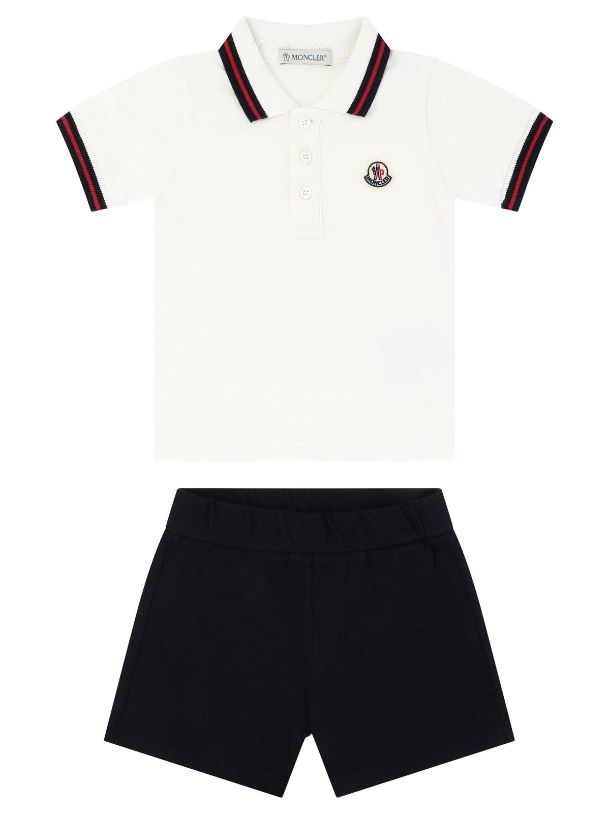 Shop Moncler Polo Shirt Set