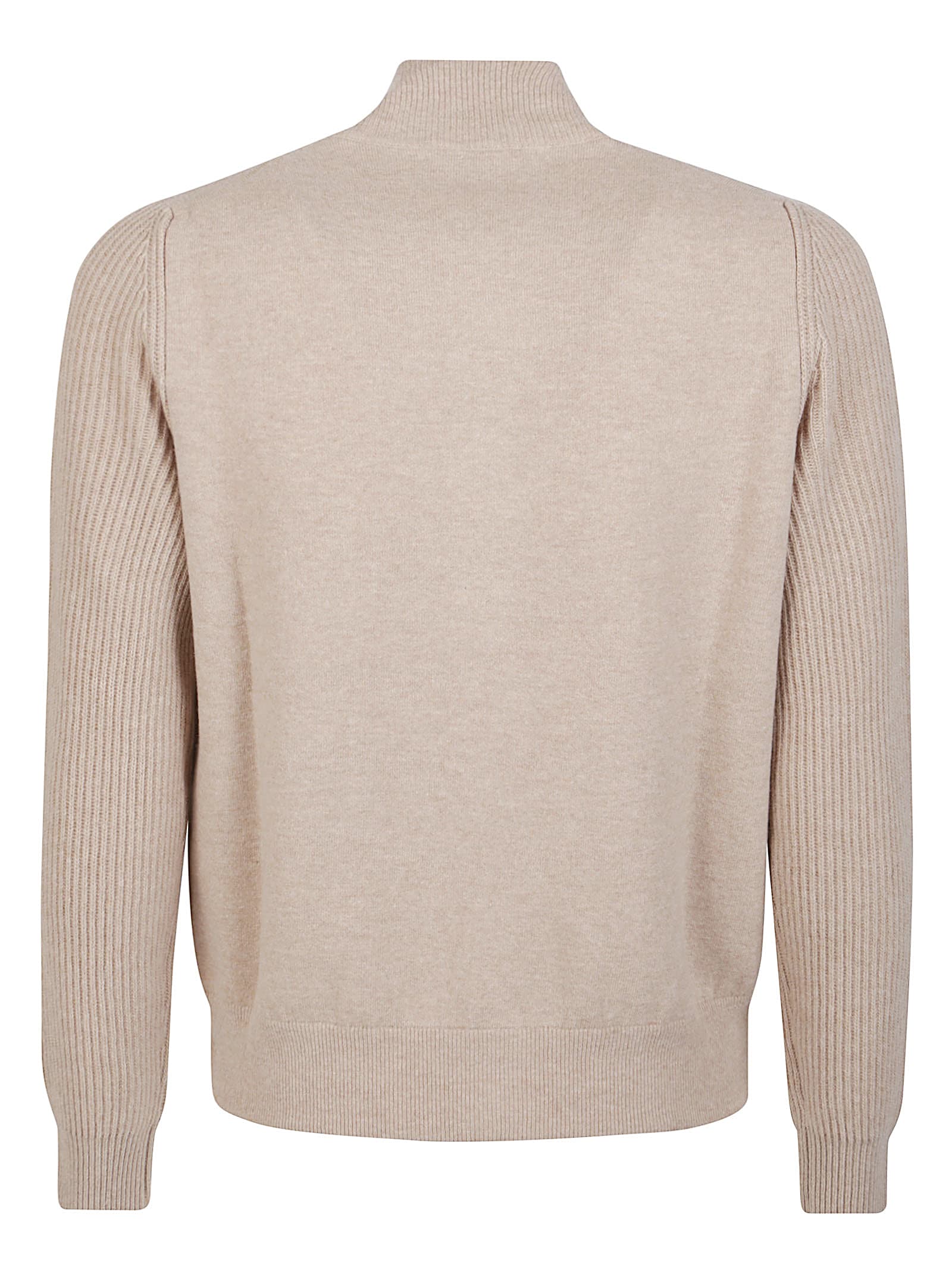 Lardini Knit Double Jacket In Neutral