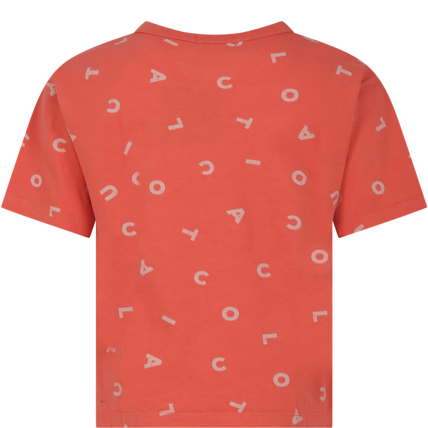 Shop Coco Au Lait Red T-shirt For Kids With Logo