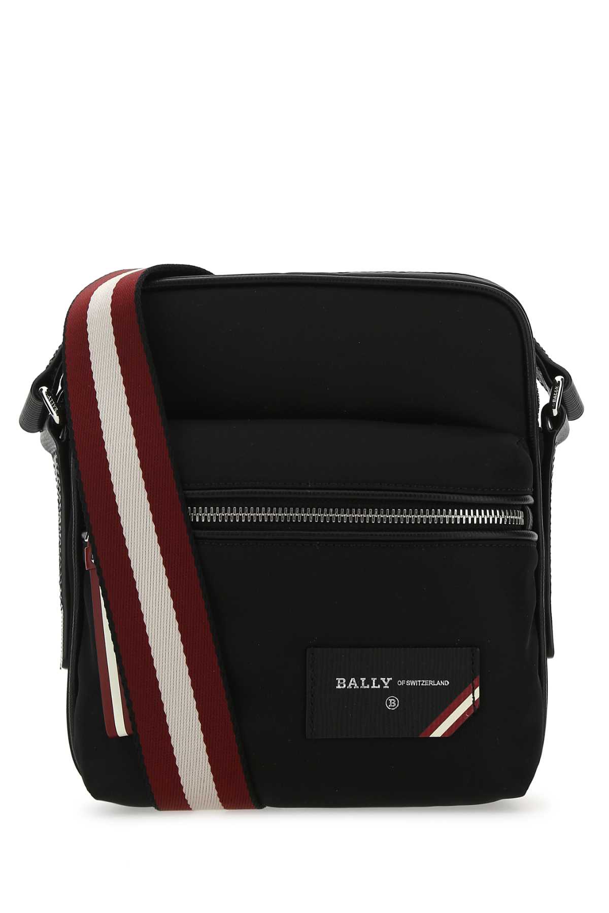 Shop Bally Black Nylon Faara Shoulder Bag In F000