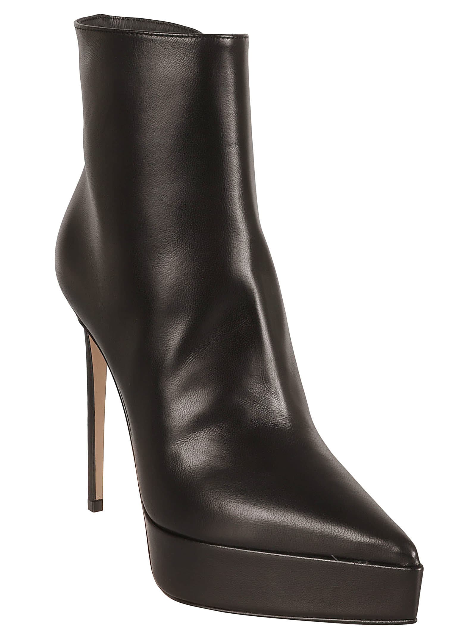 Shop Le Silla Side Zipped Ankle Boots In Black