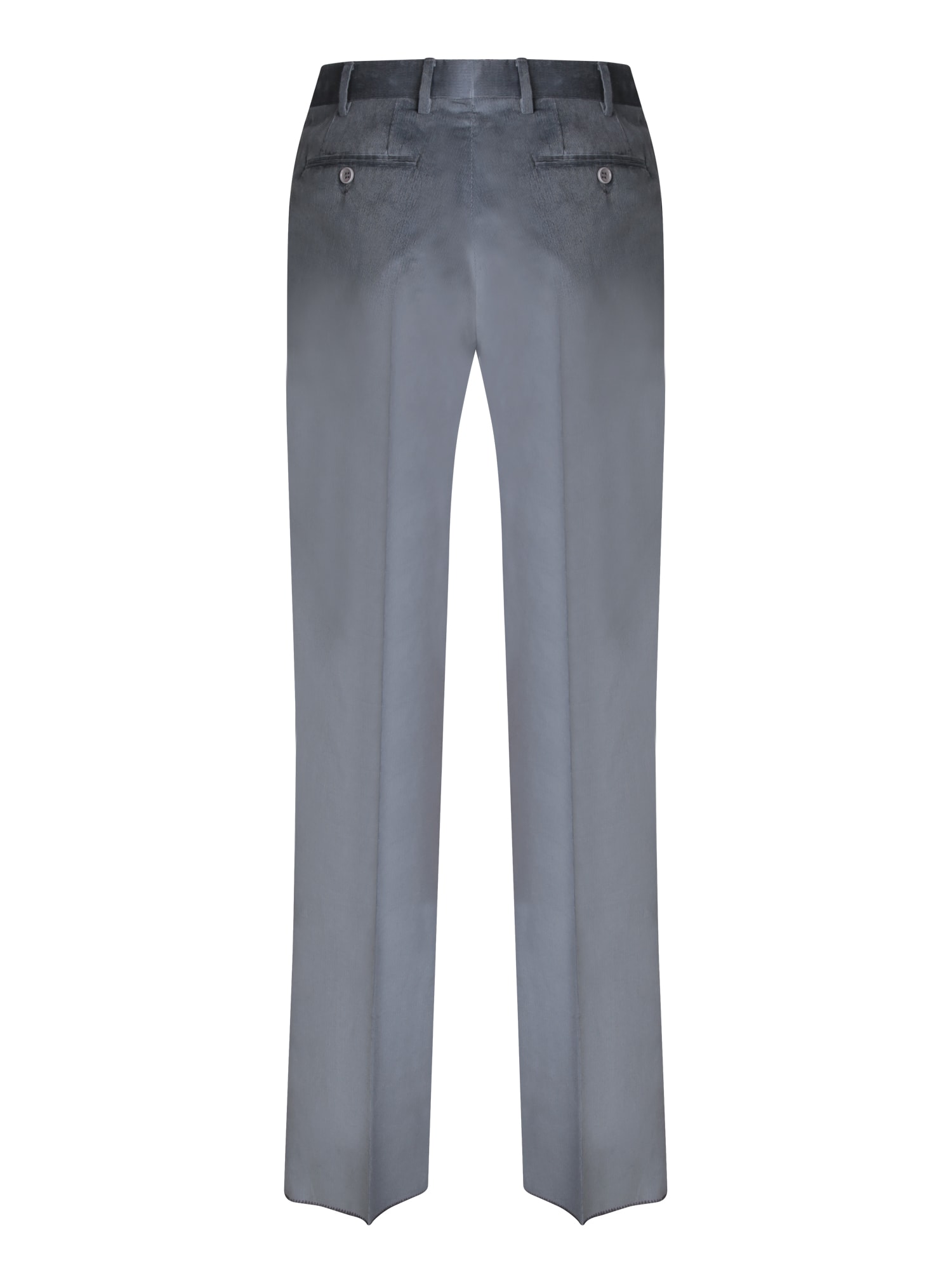 Shop Canali Sky Blue Corduroy Trousers