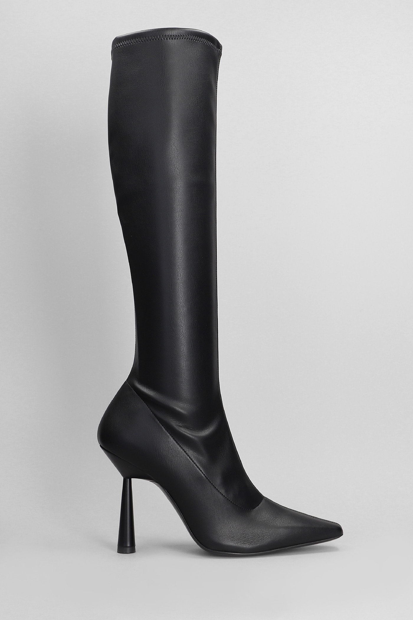 Ros 8 High Heels Boots In Black Leather