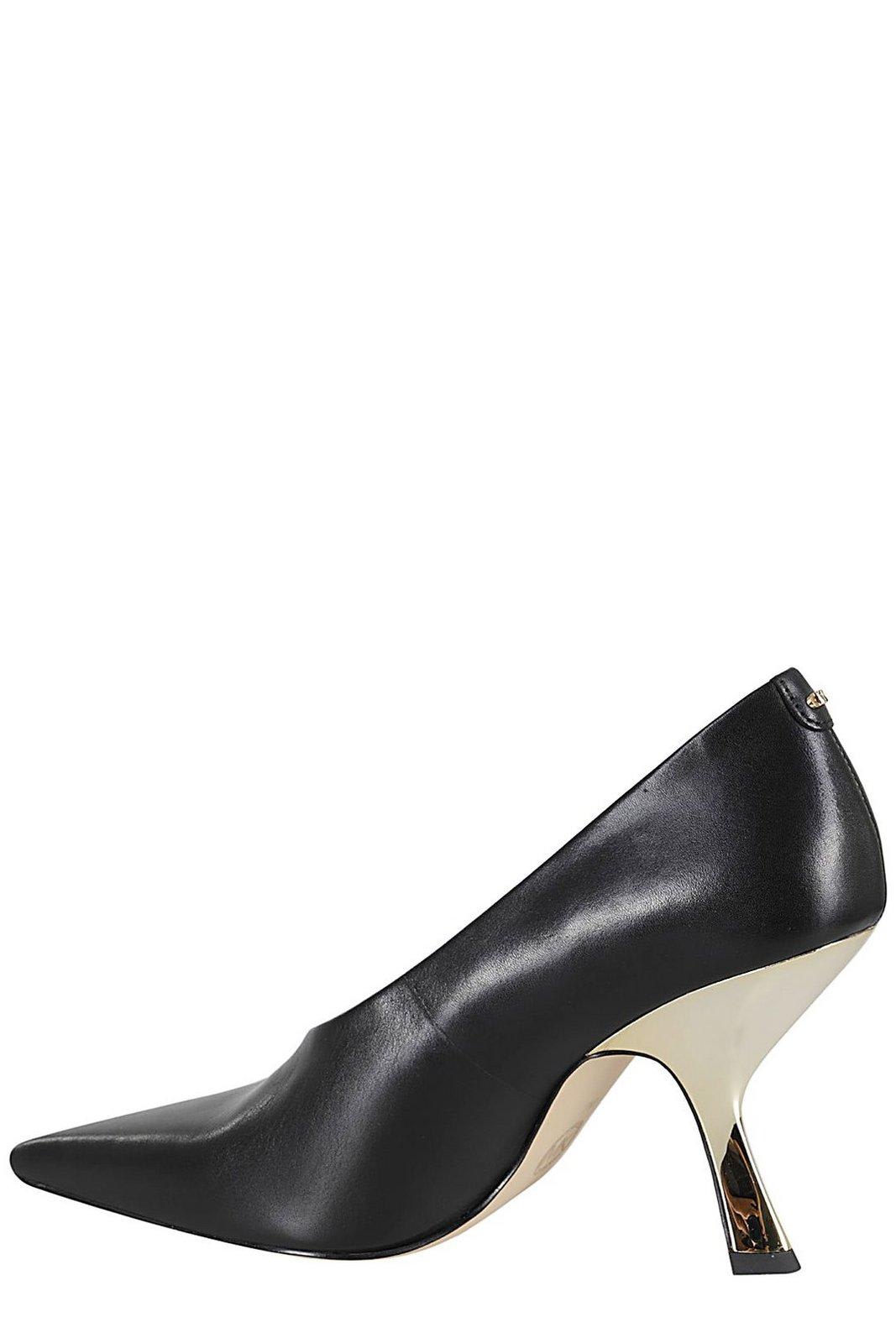 Shop Michael Michael Kors Luna Slip-on Pumps In Black