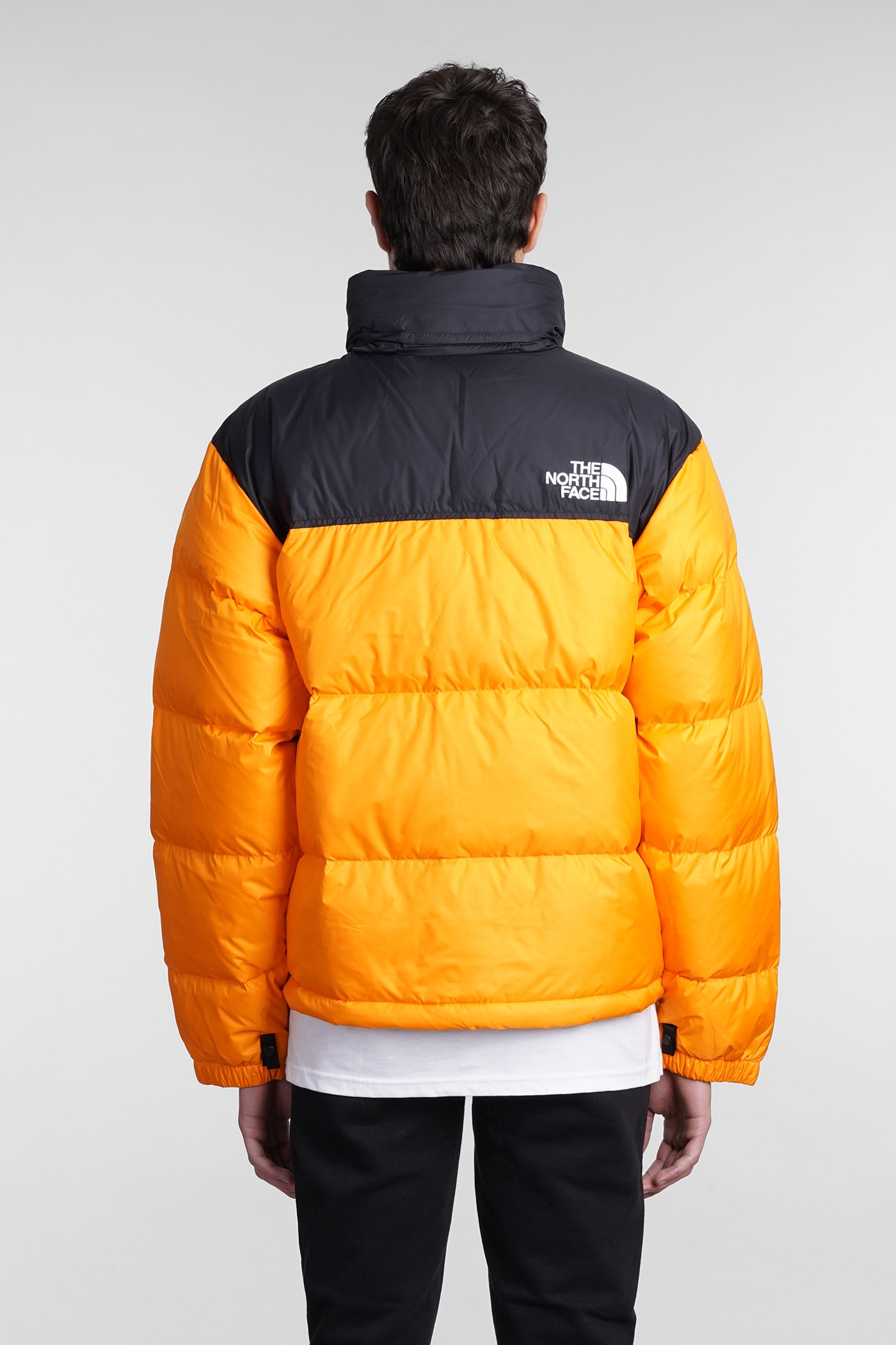 north face nuptse zinnia orange