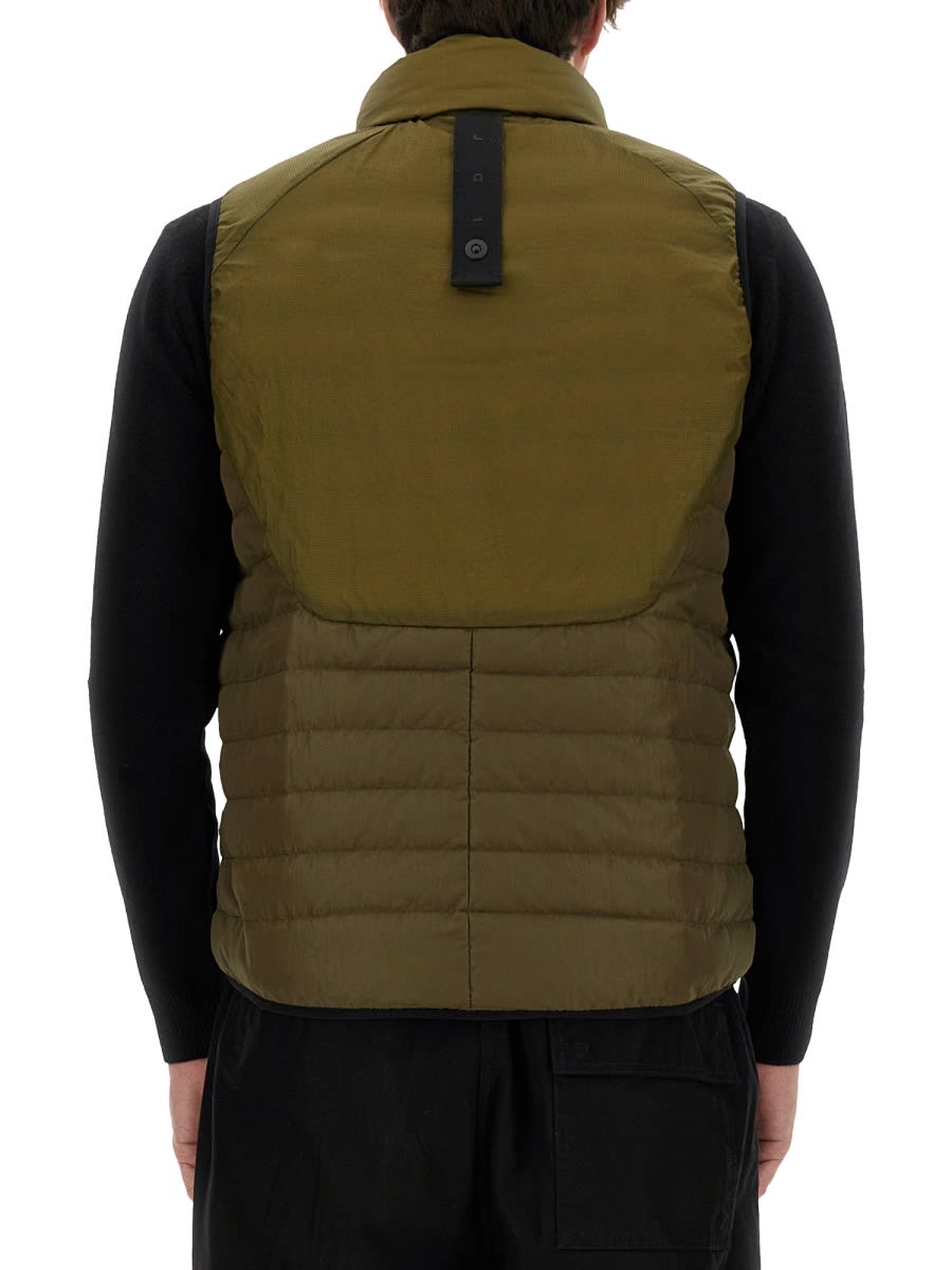 Shop Jg1 Padded Vest In Green