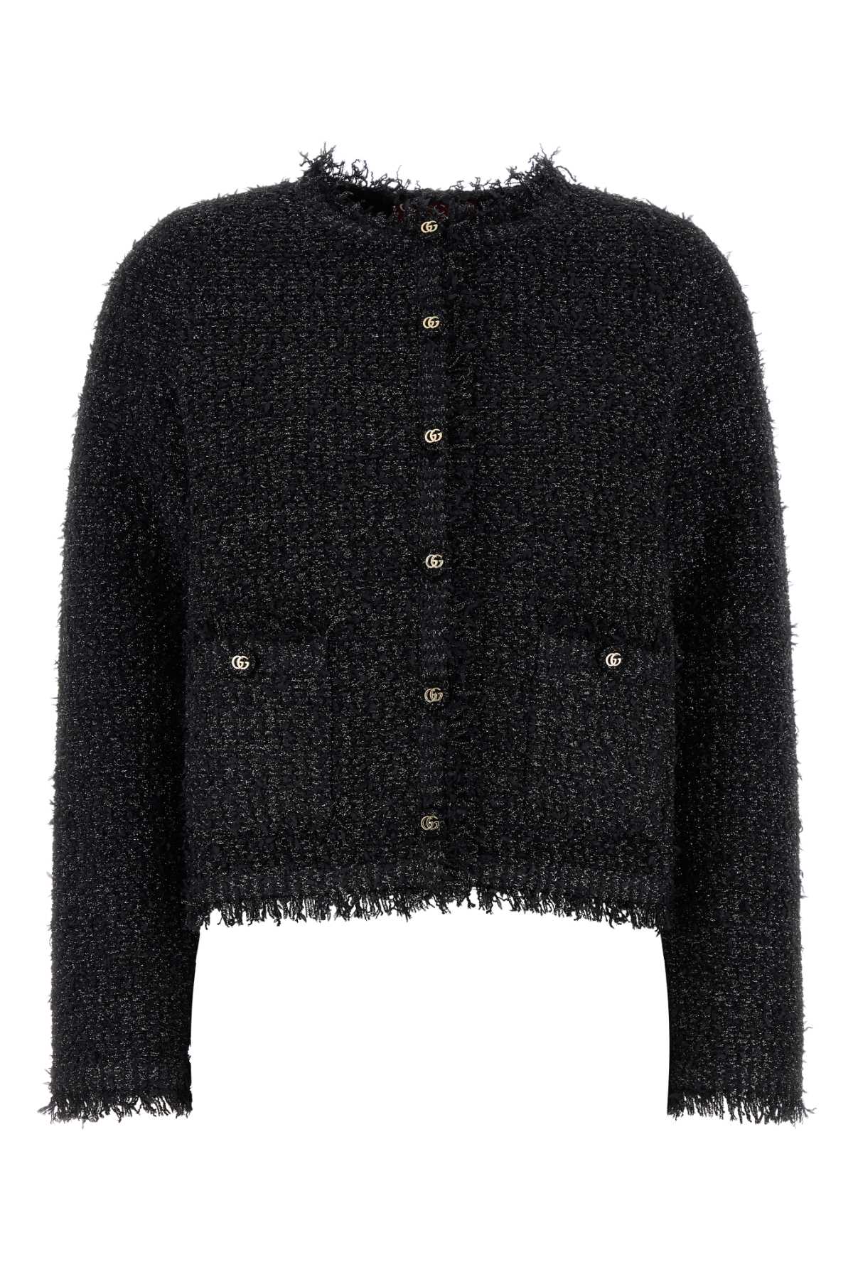 Gucci Black Viscose Blend Cardigan