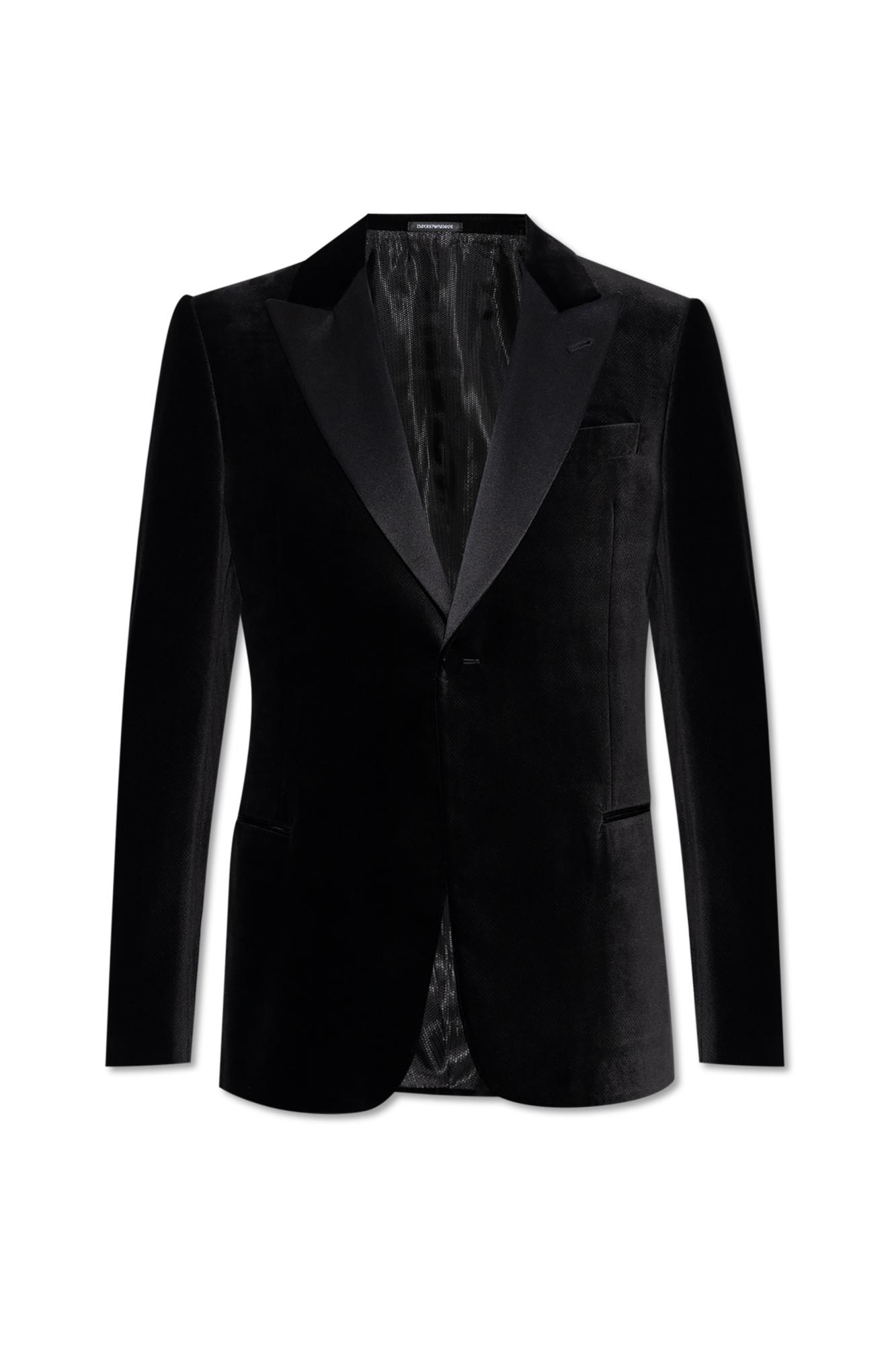 EMPORIO ARMANI VELVET TUXEDO JACKET 