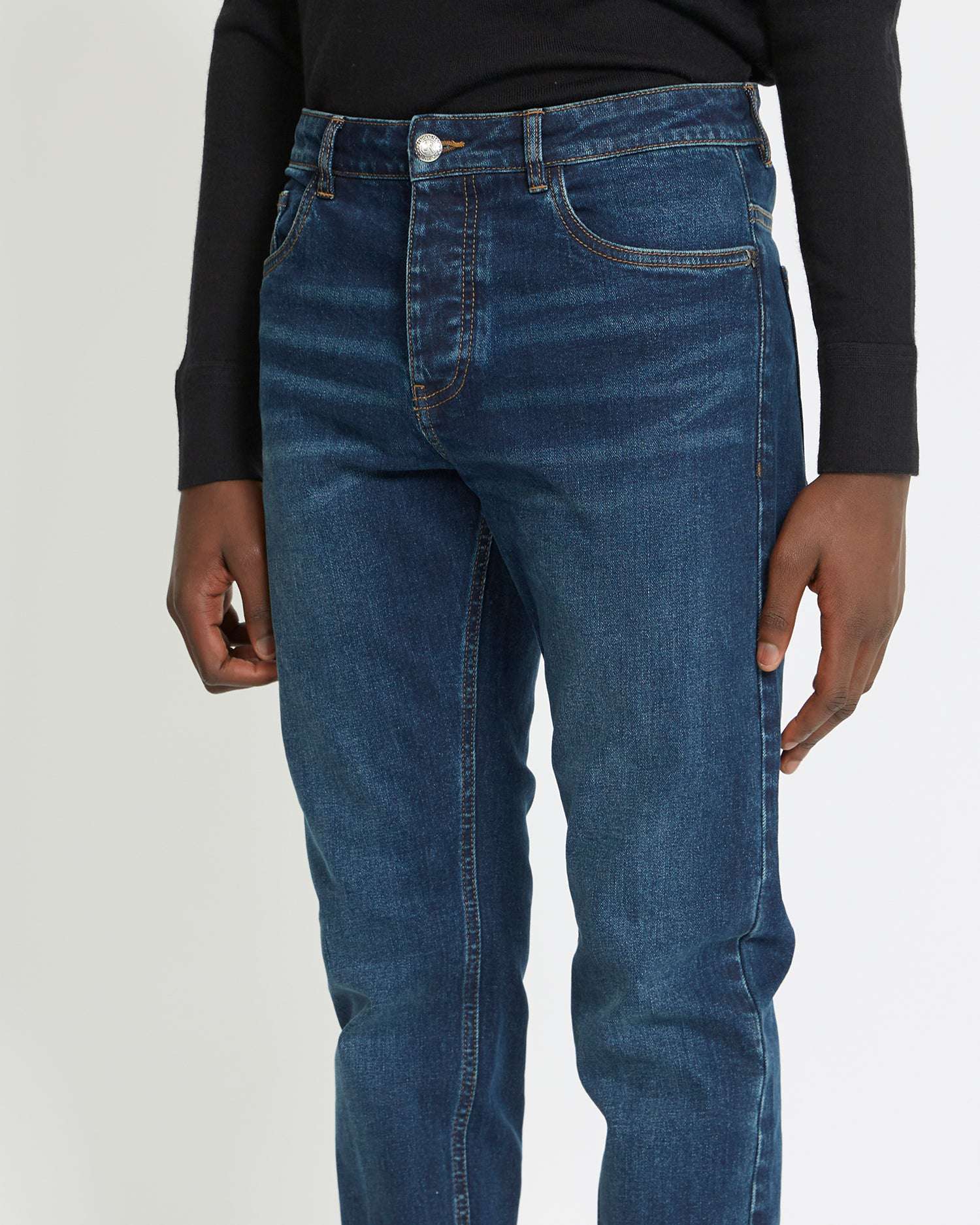 Shop John Richmond Slim Jeans In Blu