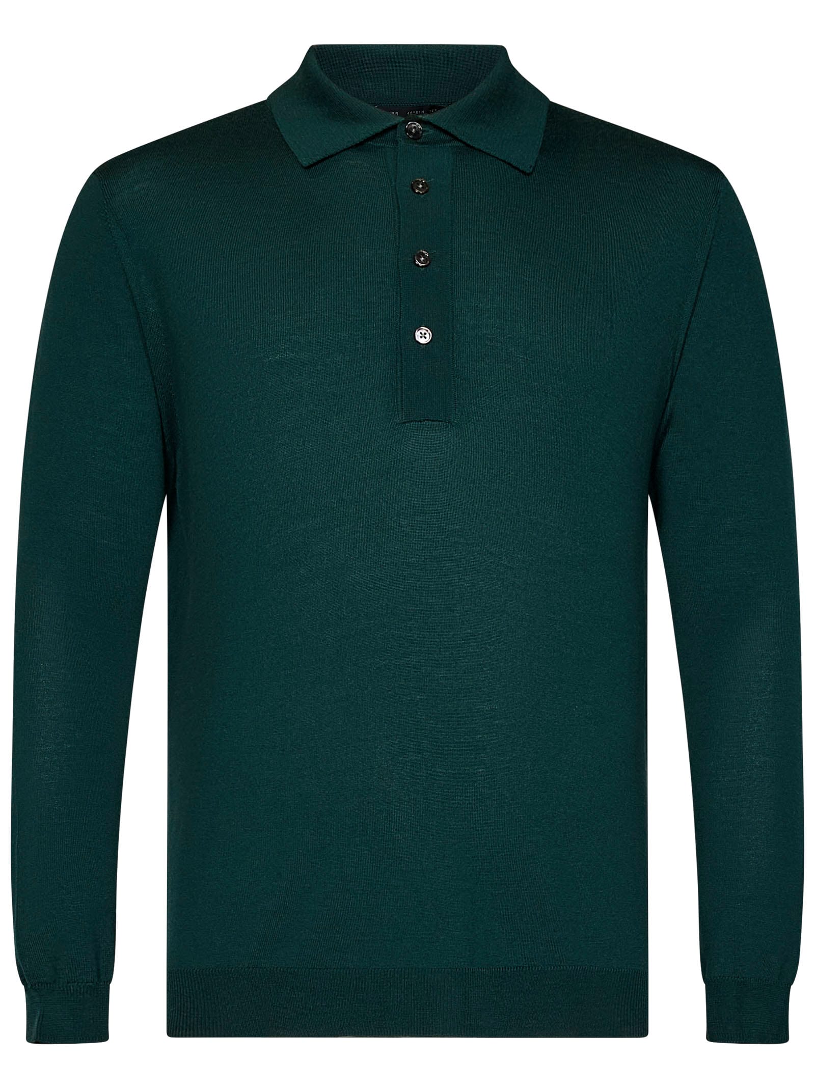 Shop Low Brand Polo Shirt In Green