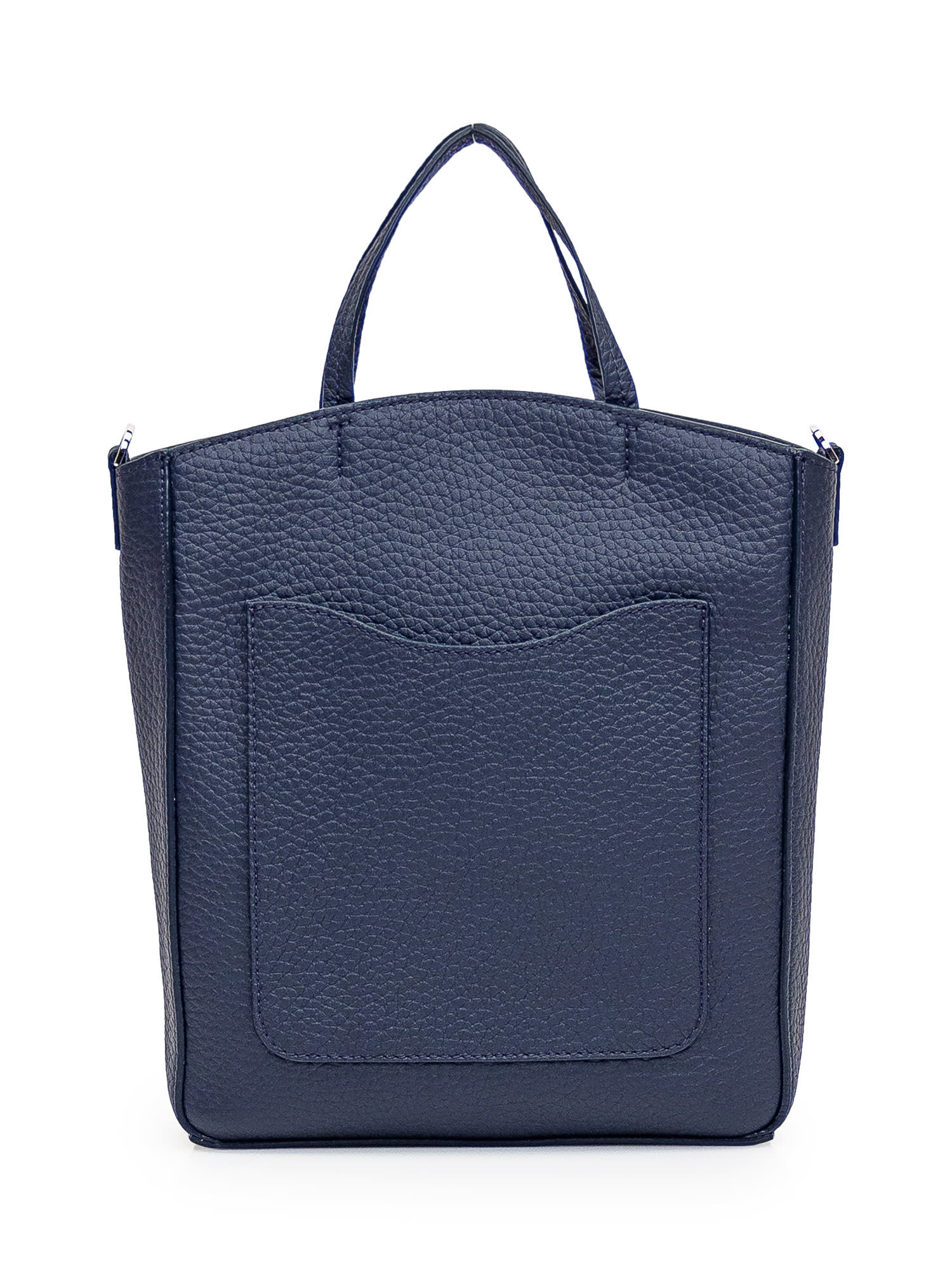Shop Orciani Ladylike Small Shopper Bag In Navy