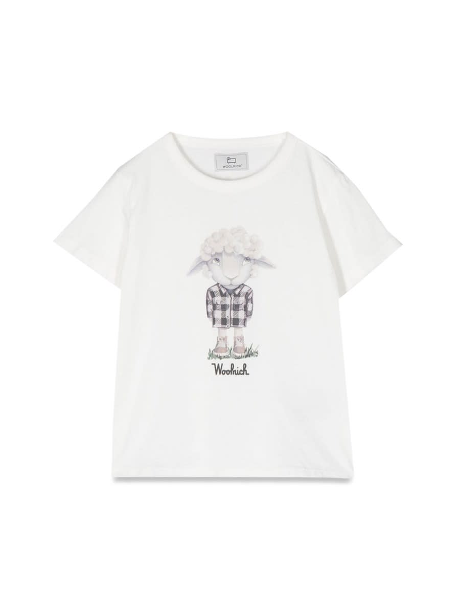 Woolrich Cartoon-print T-shirt In White