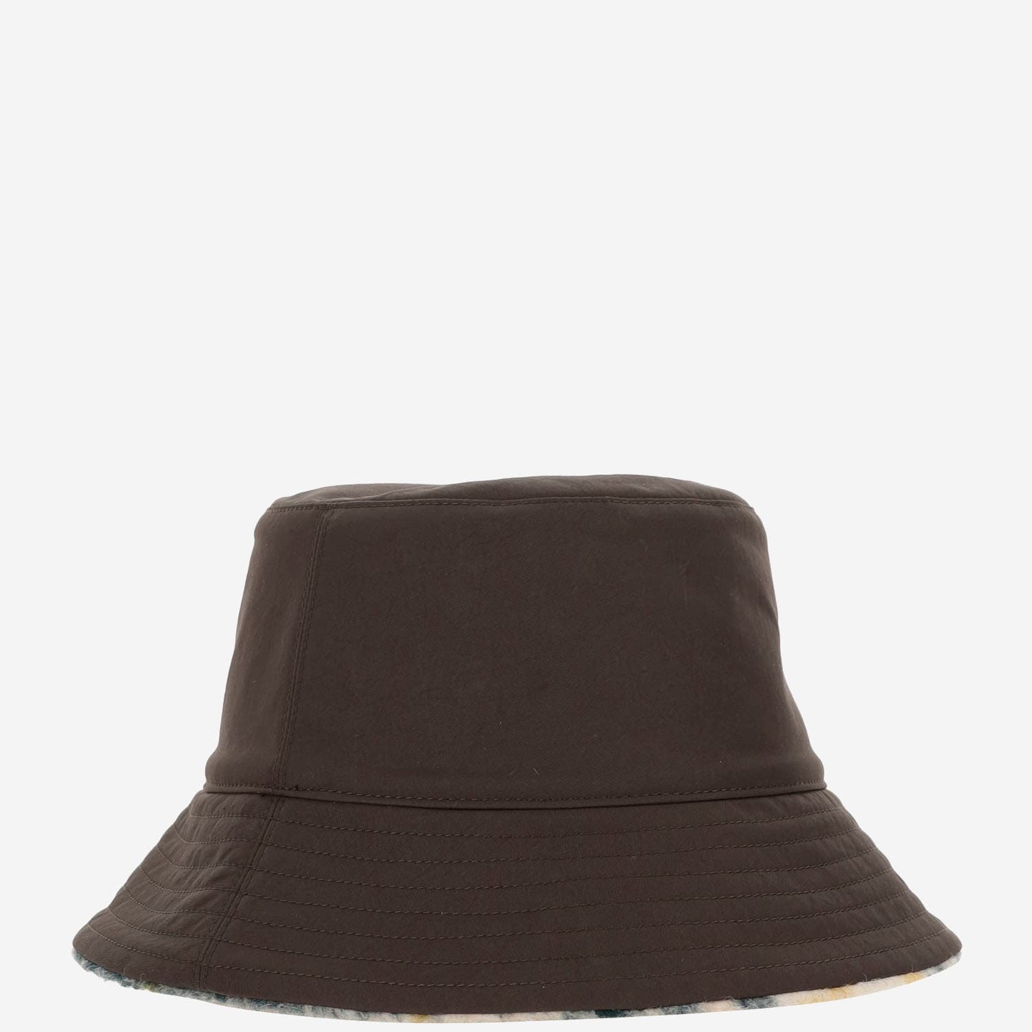 BURBERRY REVERSIBLE FLEECE CHECK BUCKET HAT 