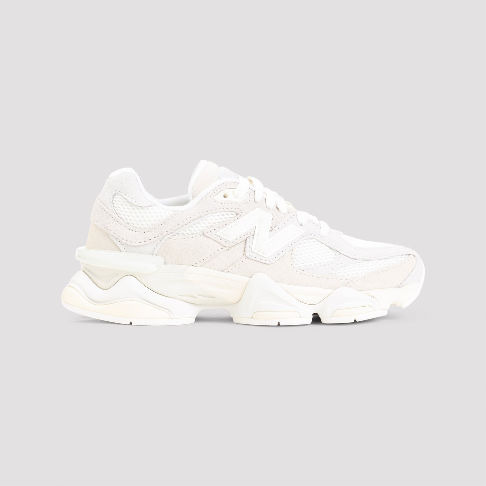 New Balance 9060 Low-top Sneakers In Angora And Sea Salt In White