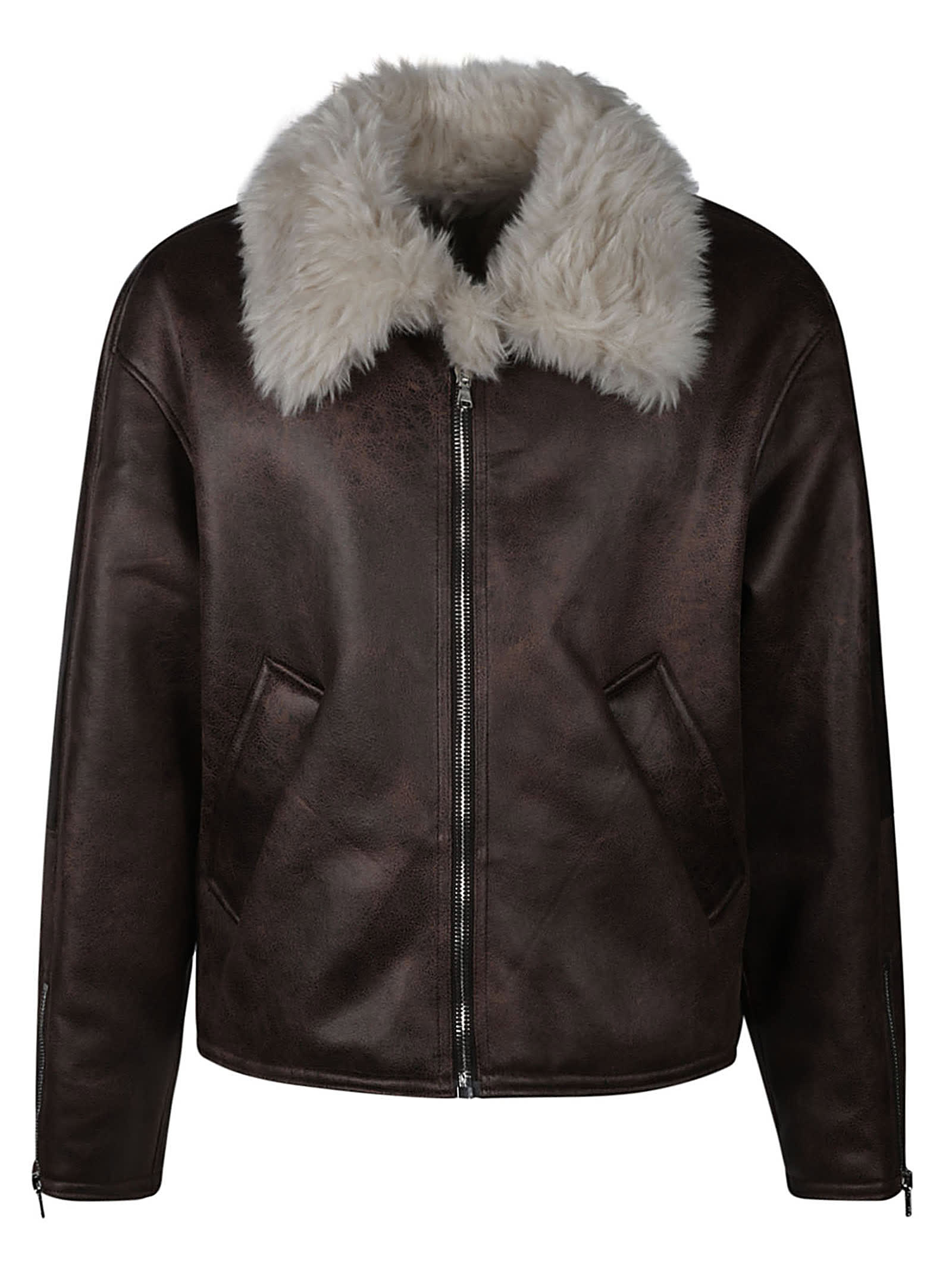 Shop Séfr Asante Jacket In Brown