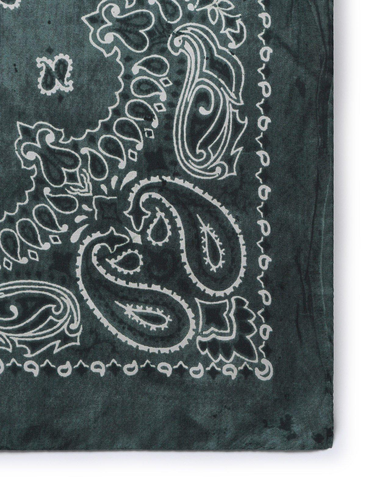 Shop Golden Goose Paisley Printed Scarf In Green